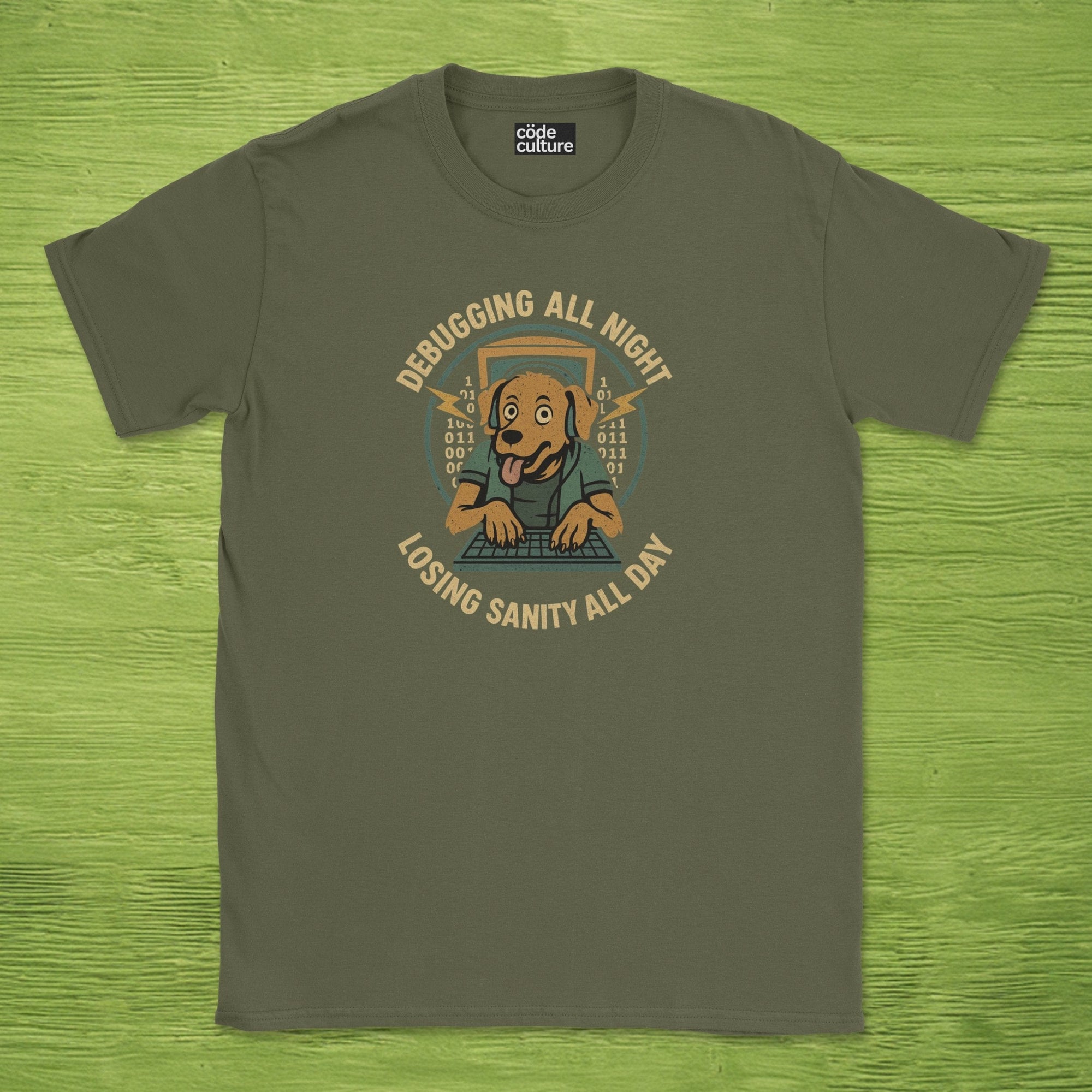 debugging all night losing sanity all day shirt