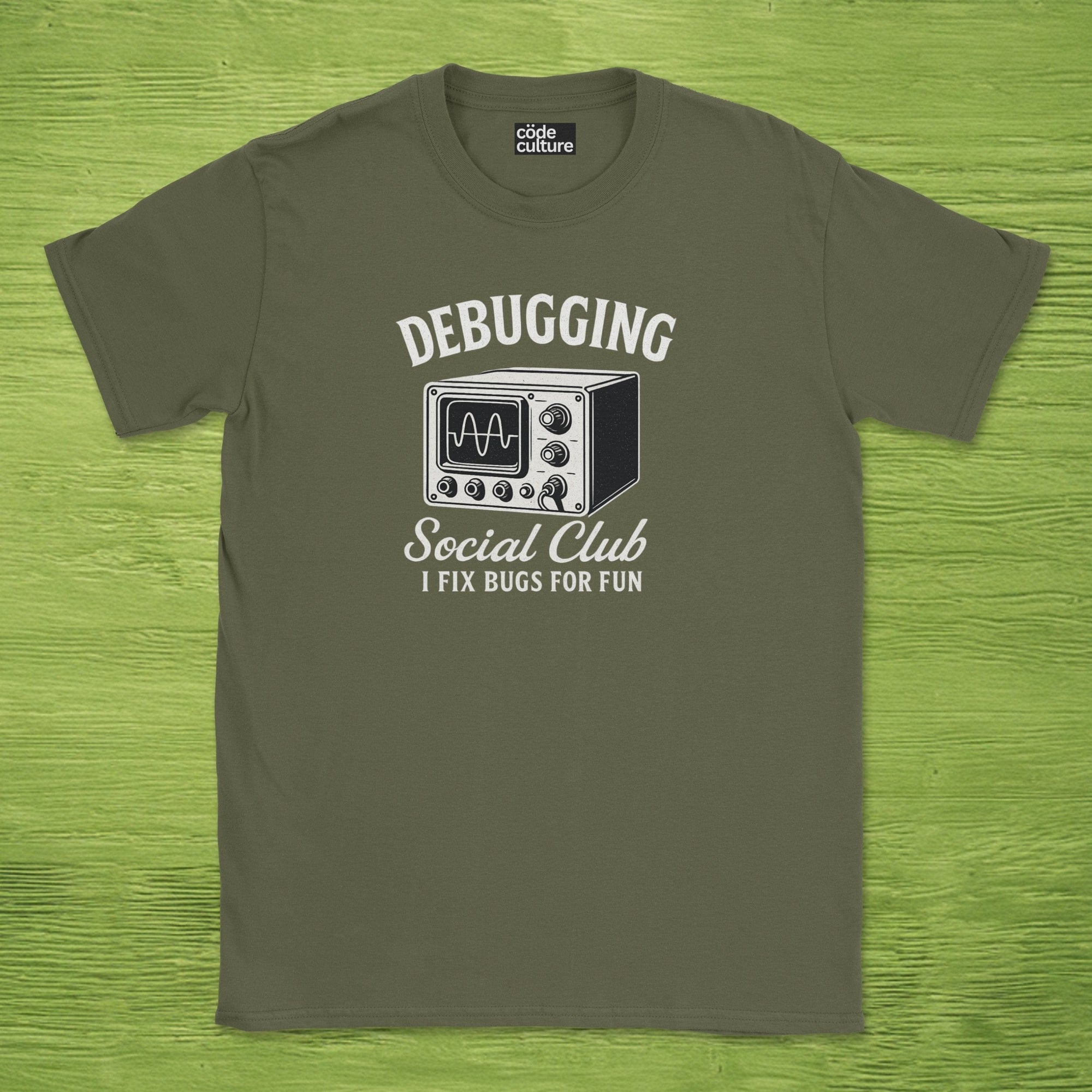 debugging social club shirt