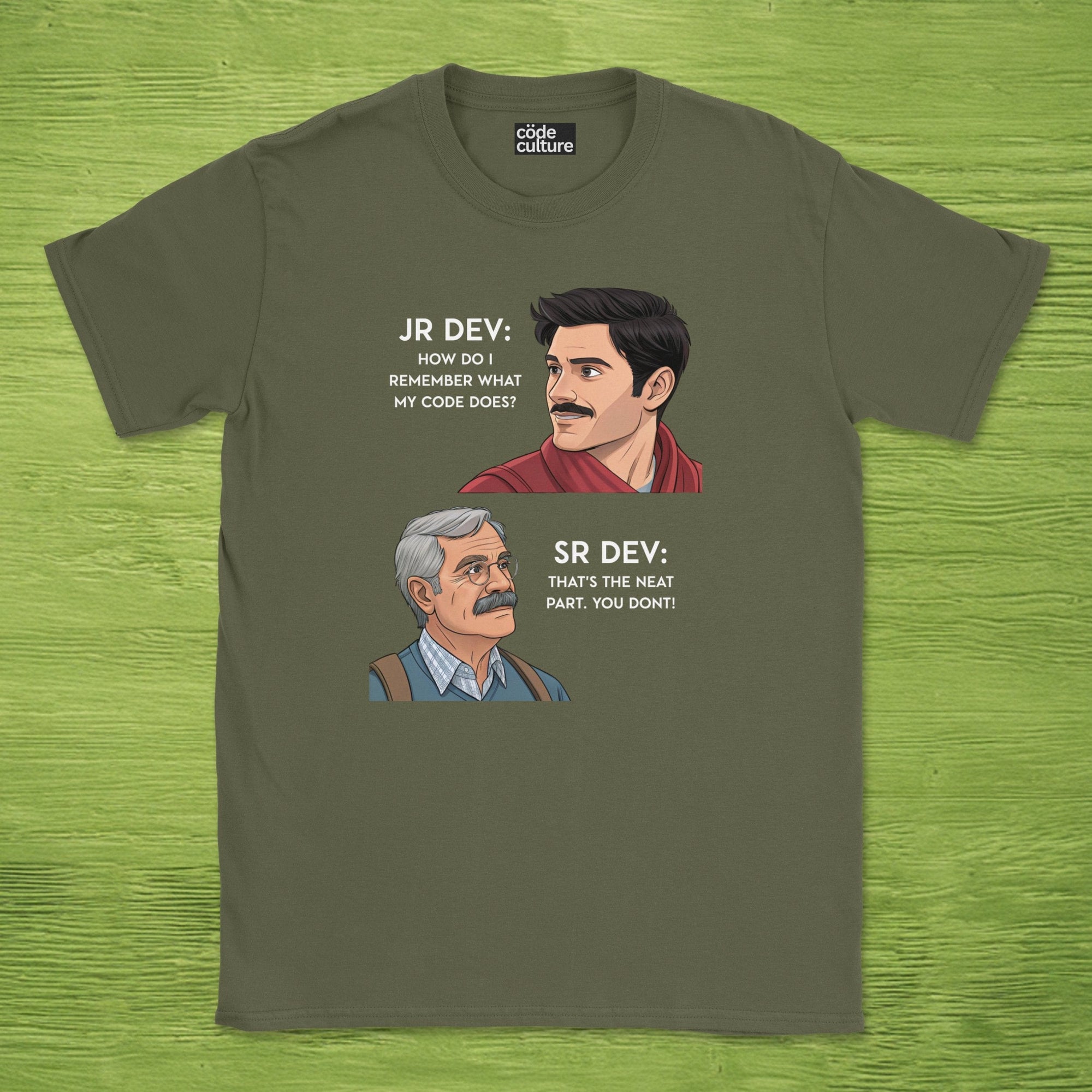 Junior Dev asked Senior Dev shirt
