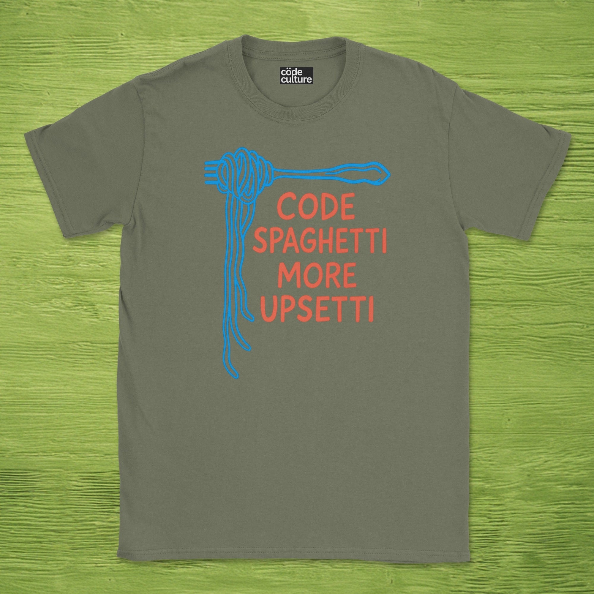code spaghetti more upsetti shirt