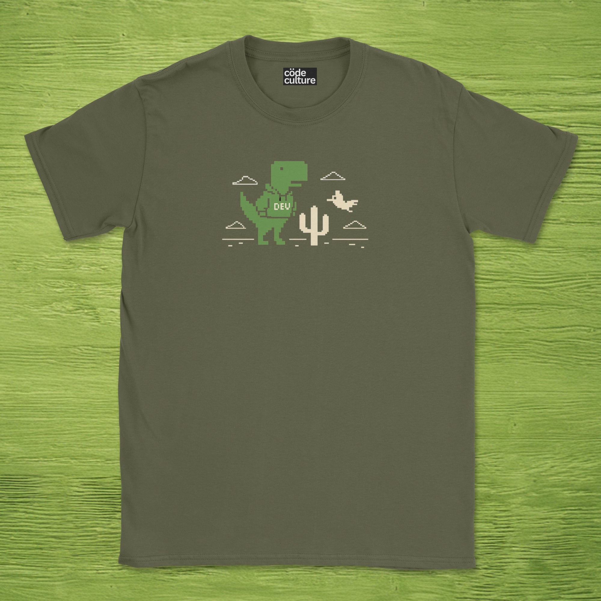 dev dinosaur shirt