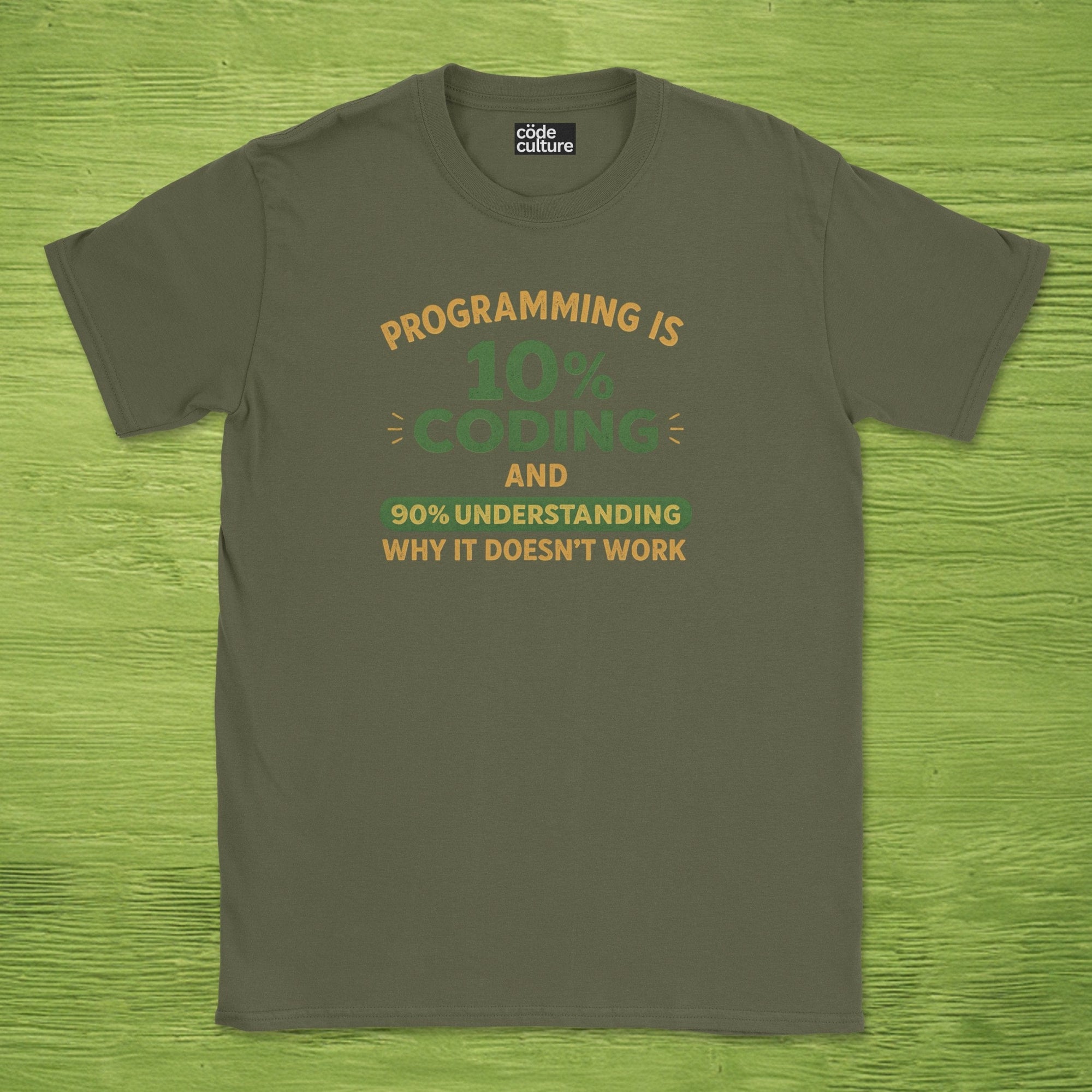 programming is 10% coding shirt