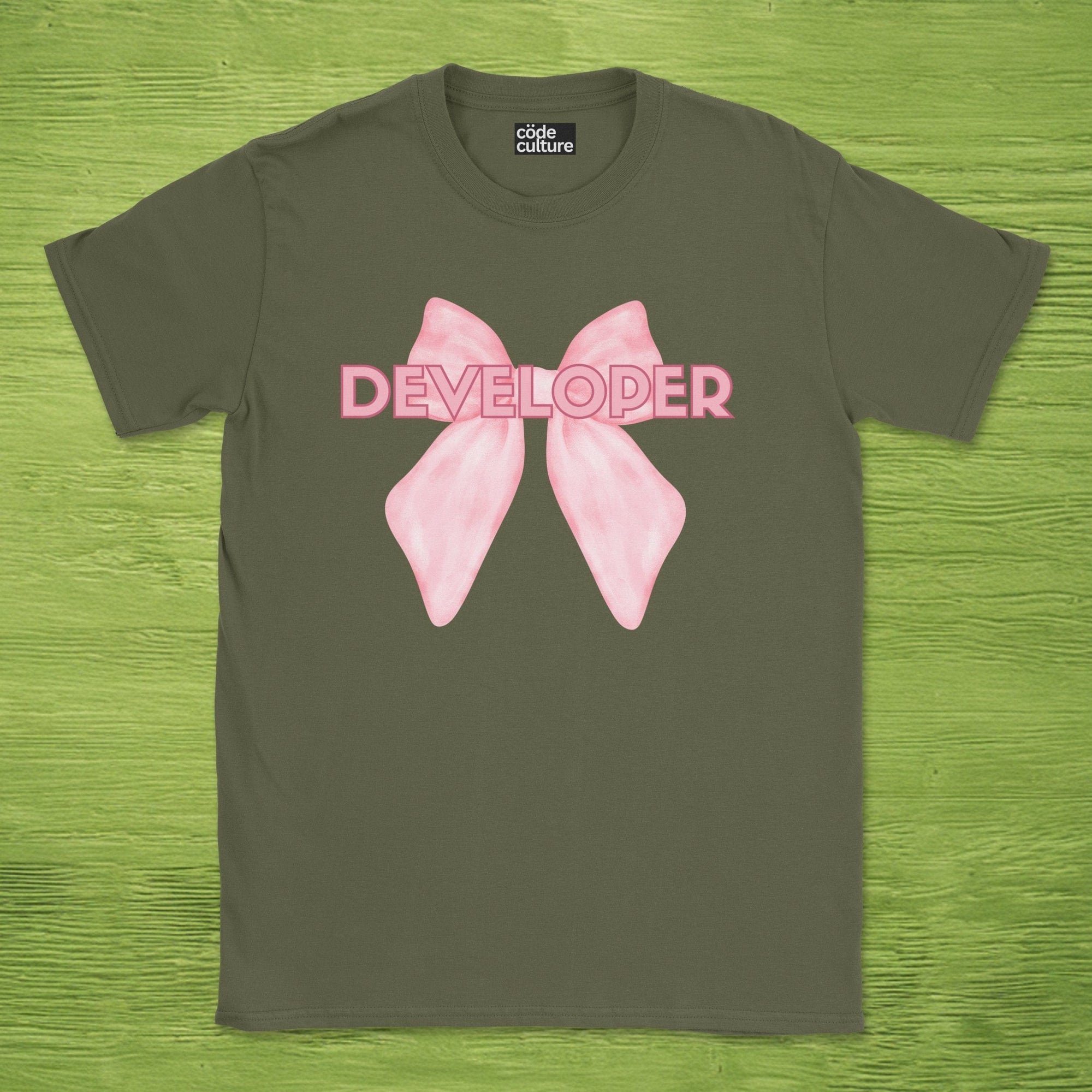 Developer bow cute shirt