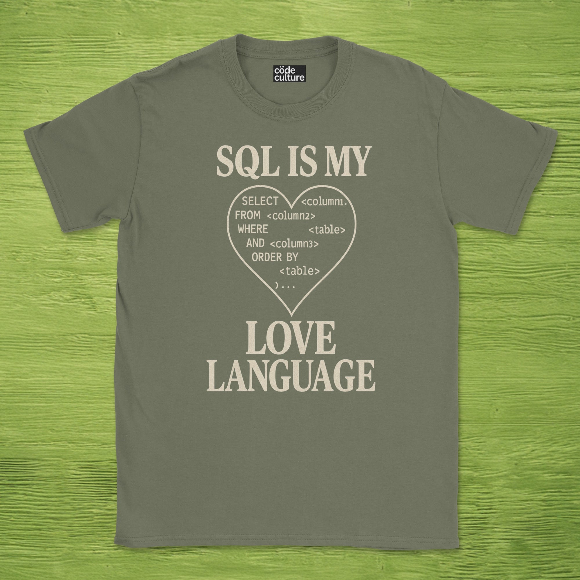 sql is my love language shirt
