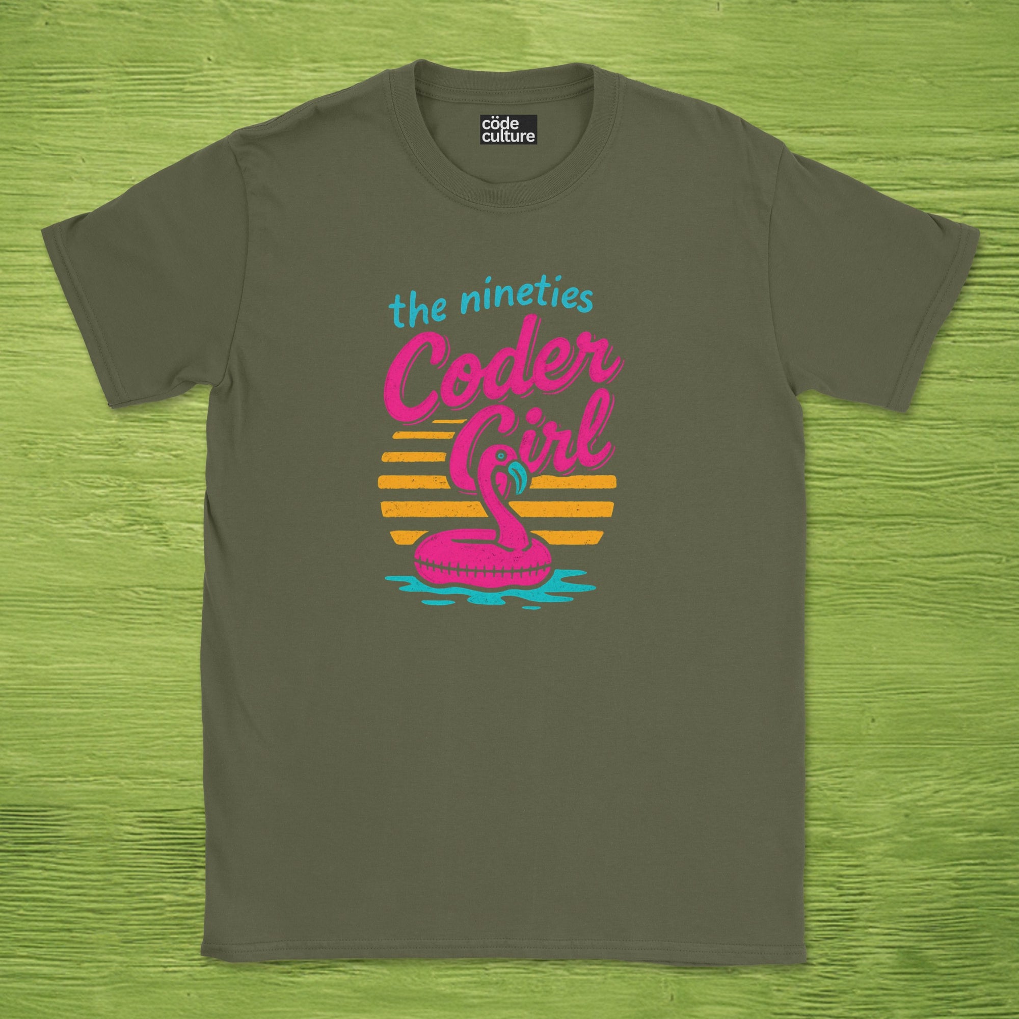the nineties coder girl shirt