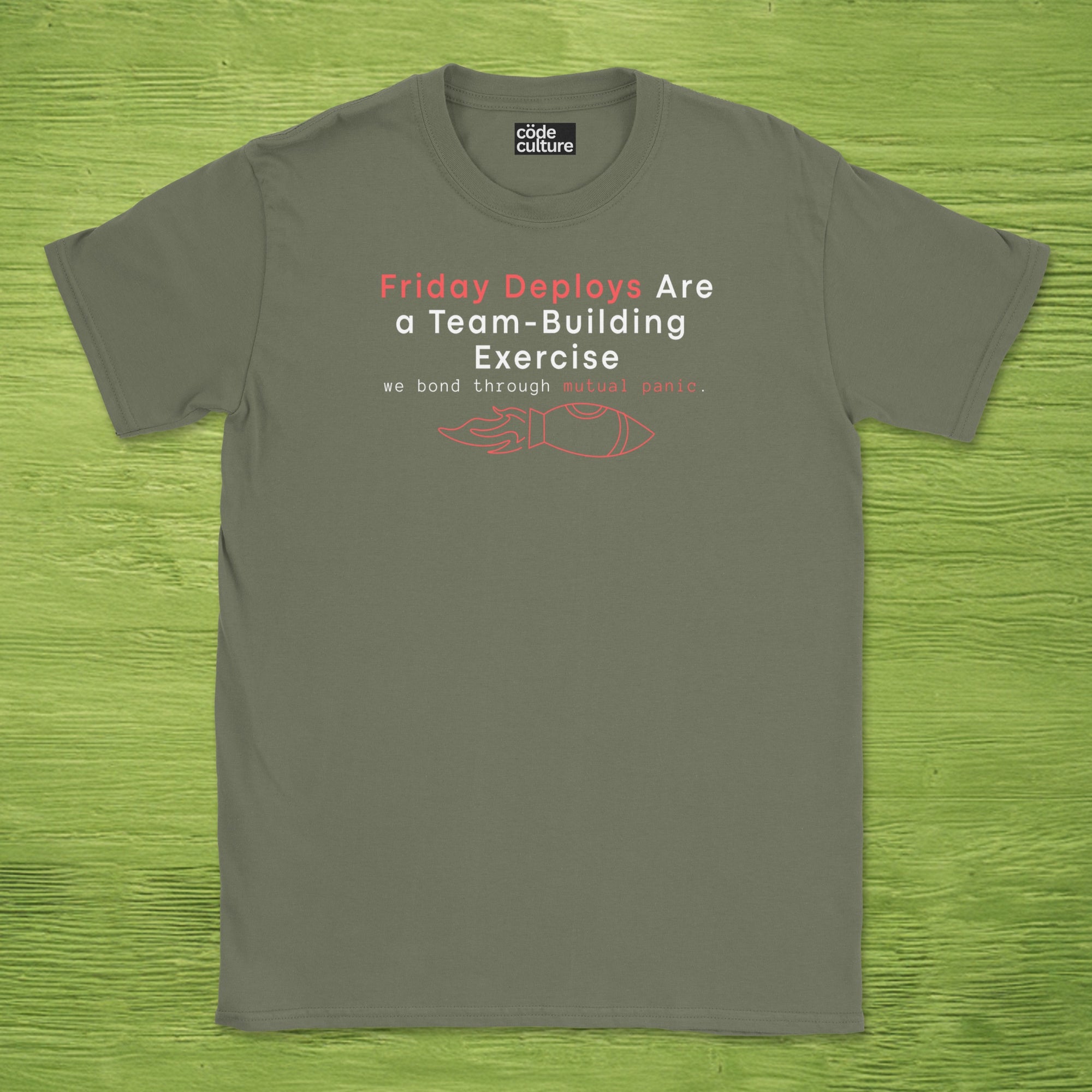 friday deploys = team building shirt