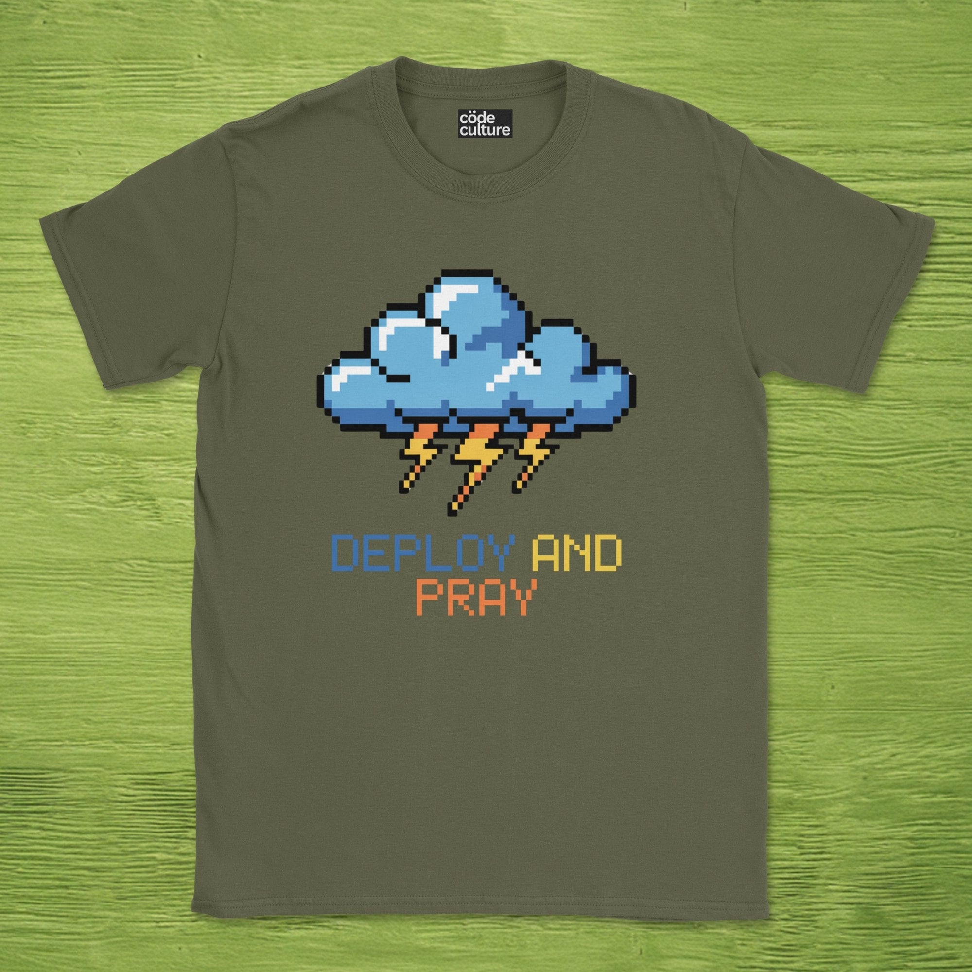 deploy and pray cloud shirt