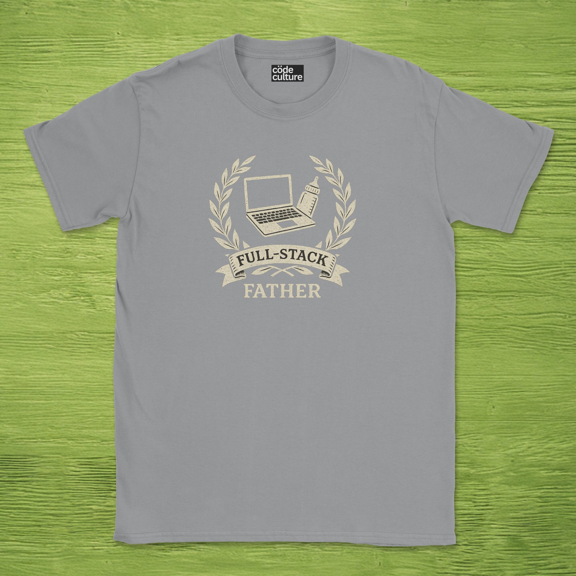 full-stacked father shirt