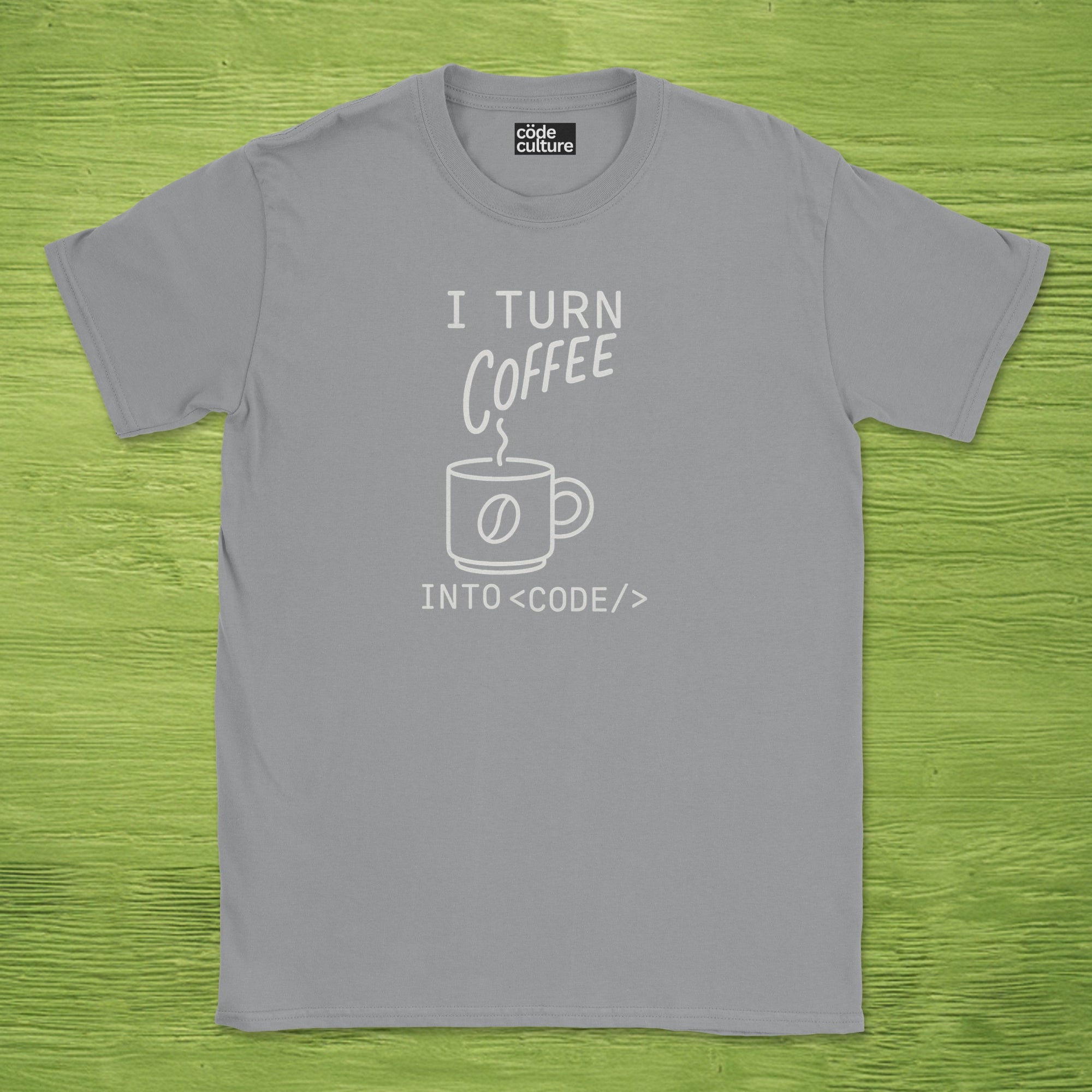 i turn coffee into code shirt