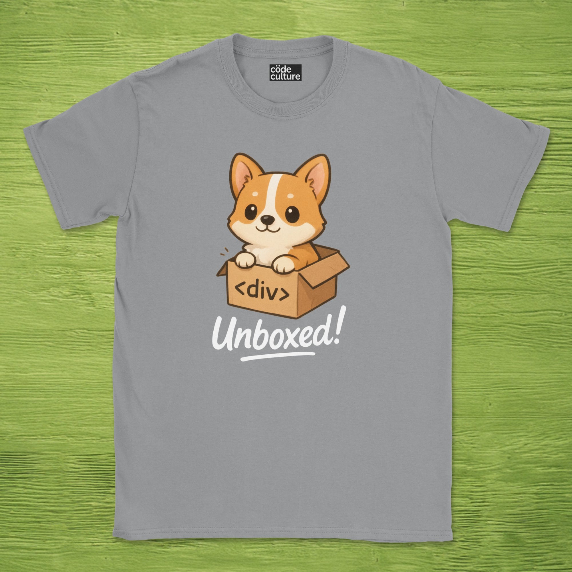 corgi unboxed shirt
