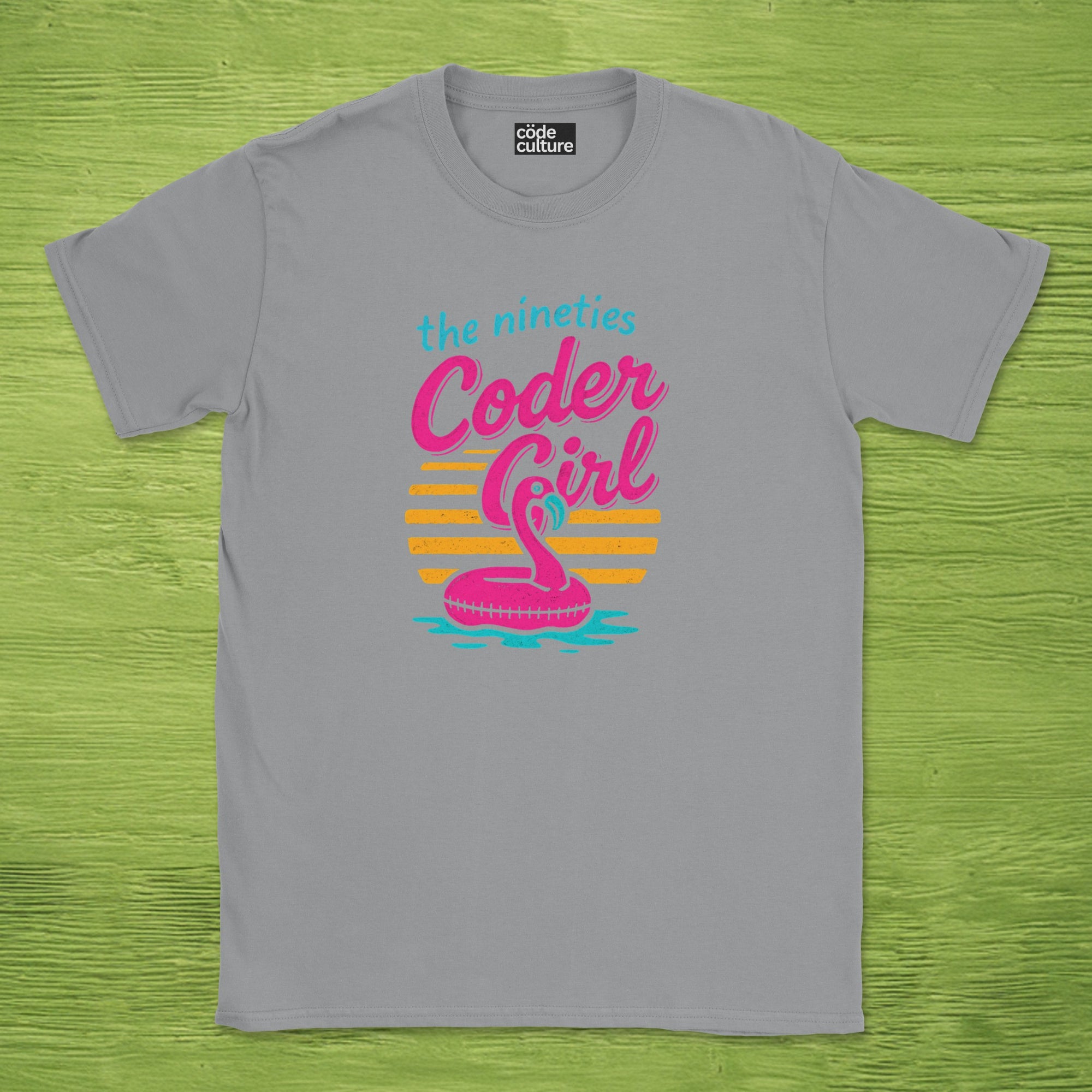 the nineties coder girl shirt