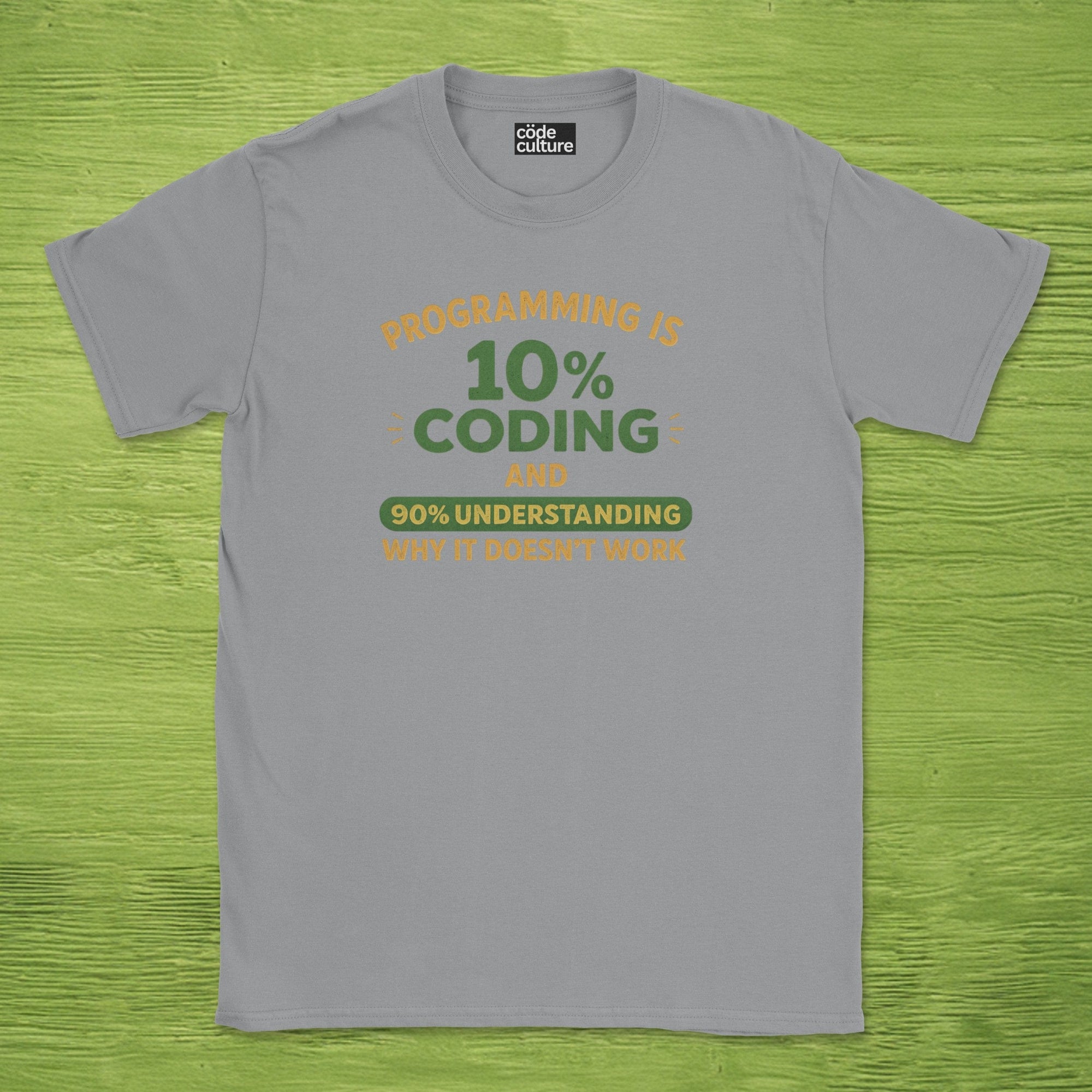 programming is 10% coding shirt