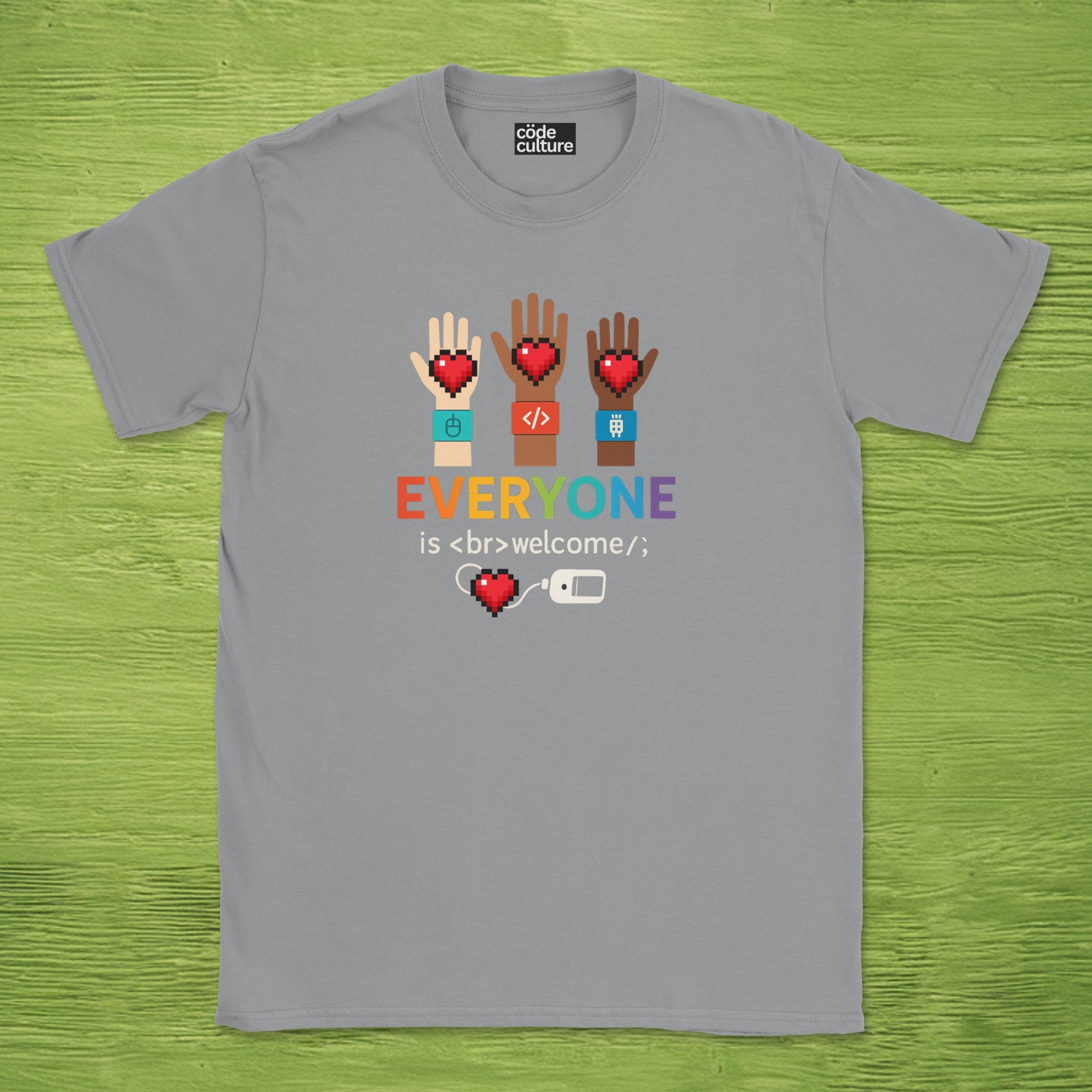 everyone is welcome in tech shirt