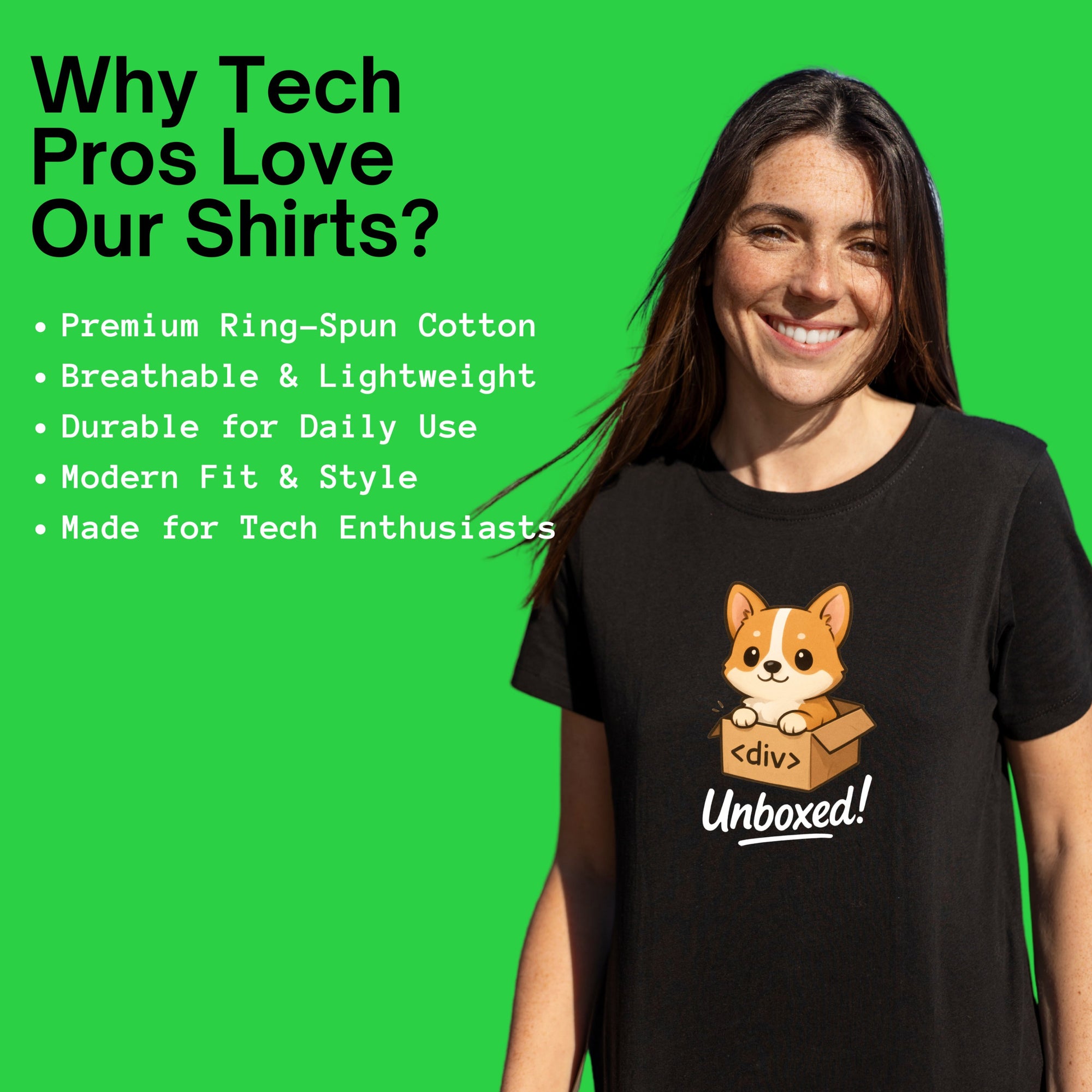 corgi unboxed shirt