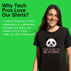 too cute to be a coder shirt