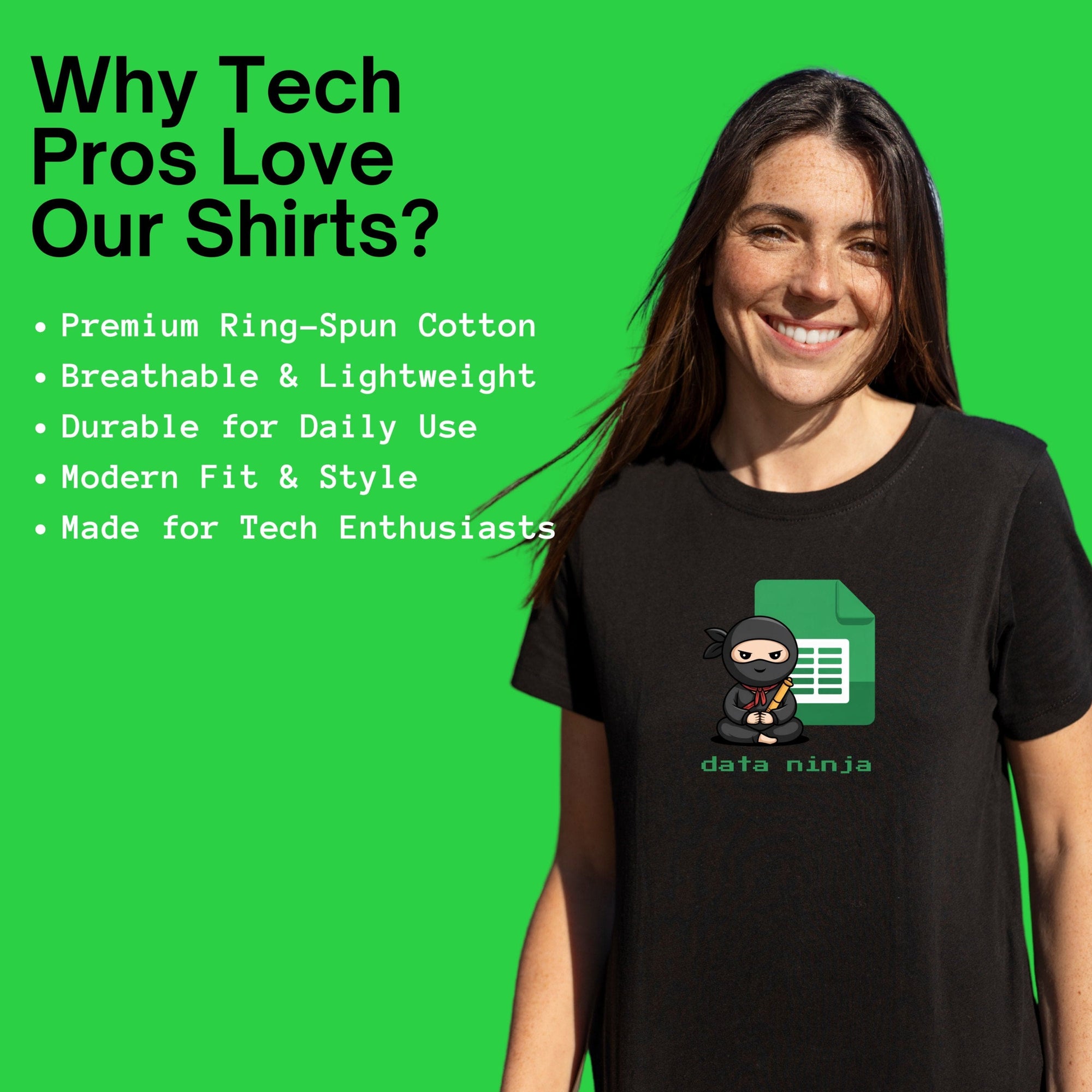 data ninja sheet shirt