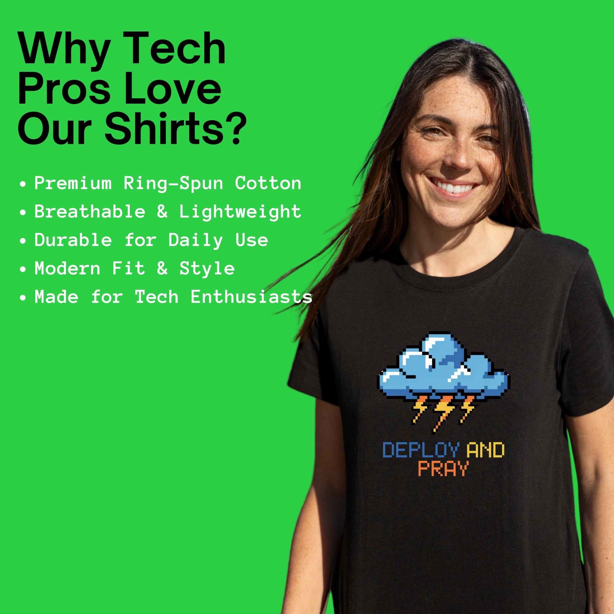 deploy and pray cloud shirt