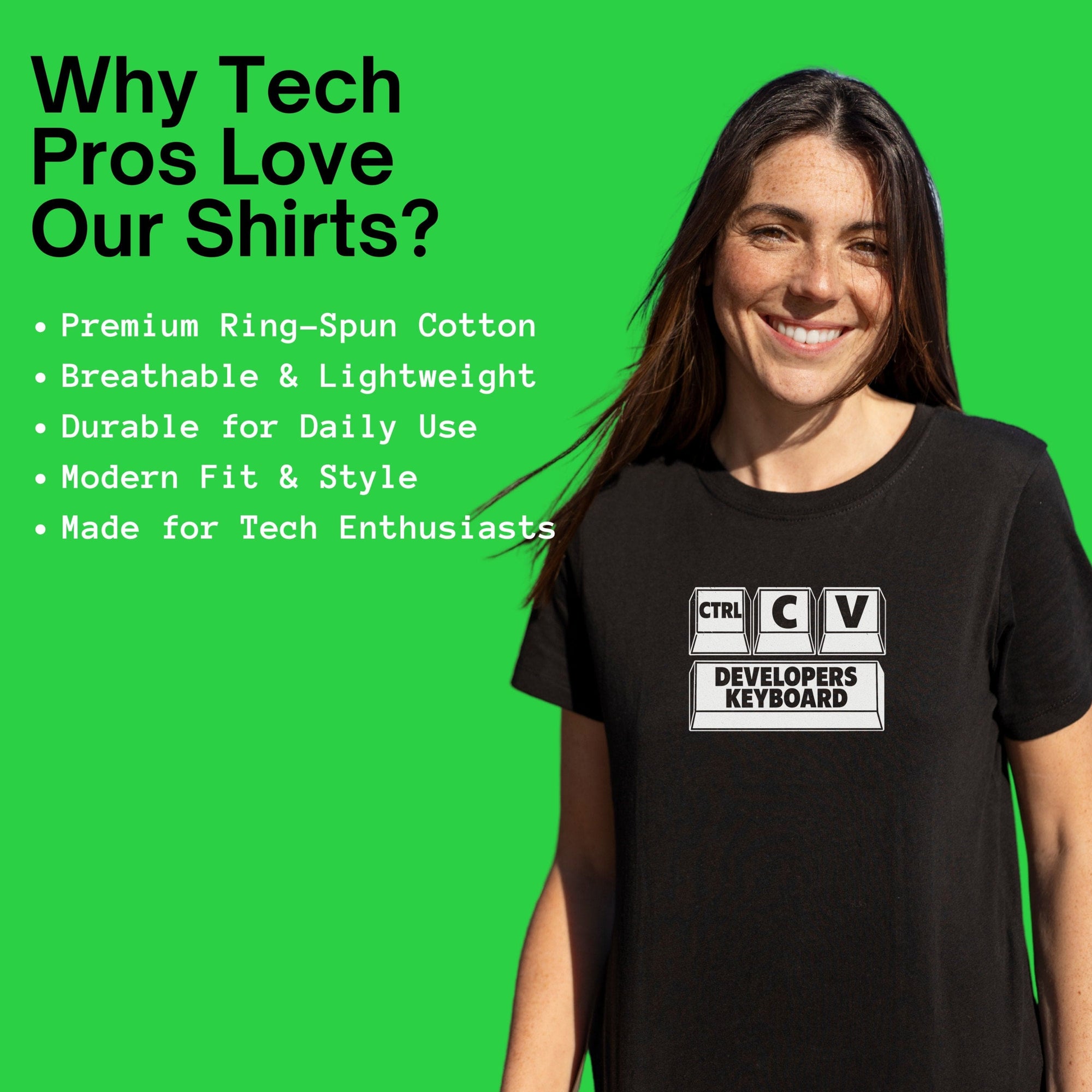 developers keyboard shirt