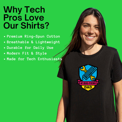 #1 big fixing dad shirt