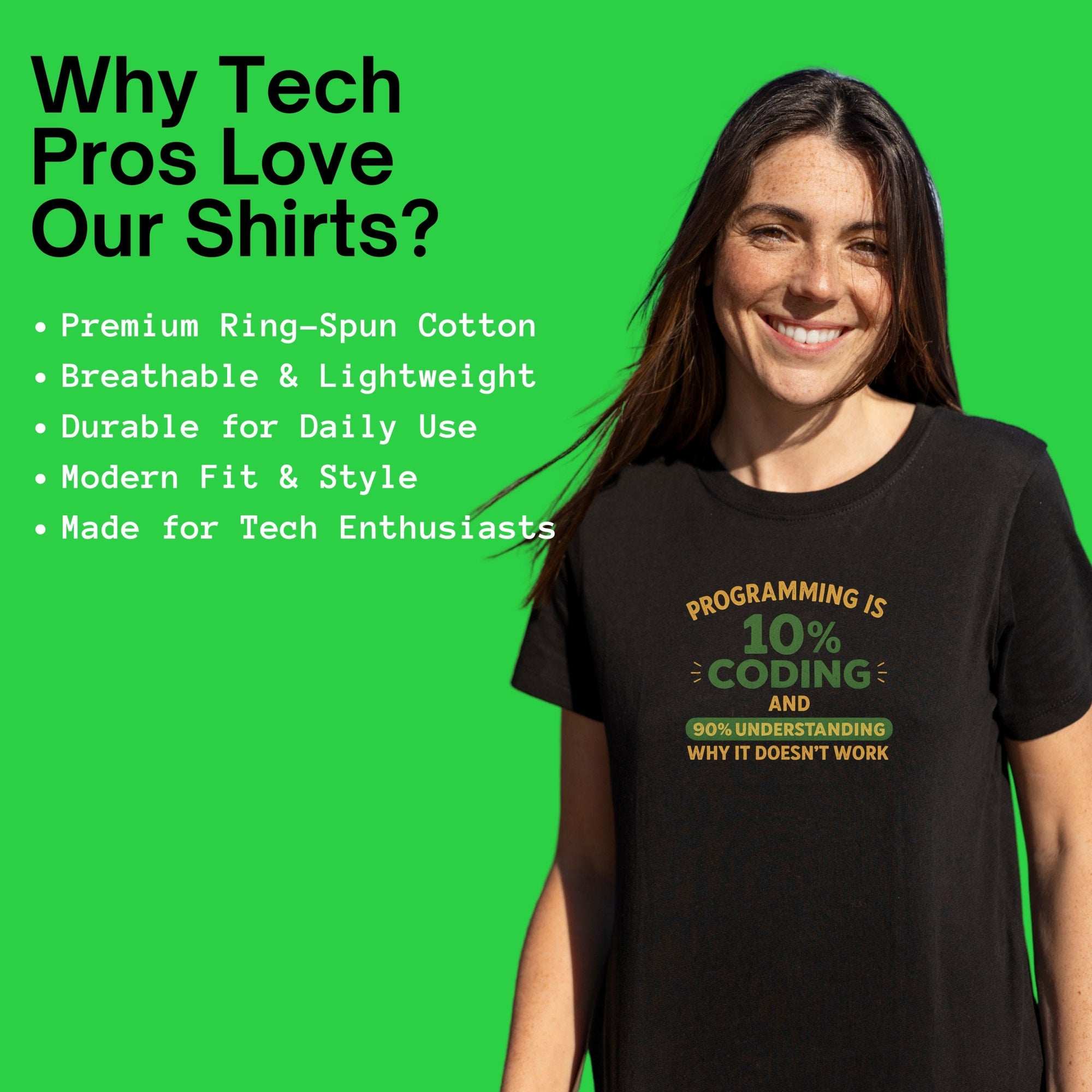programming is 10% coding shirt