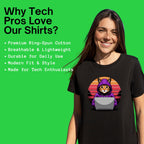 Hooded cat retro shirt