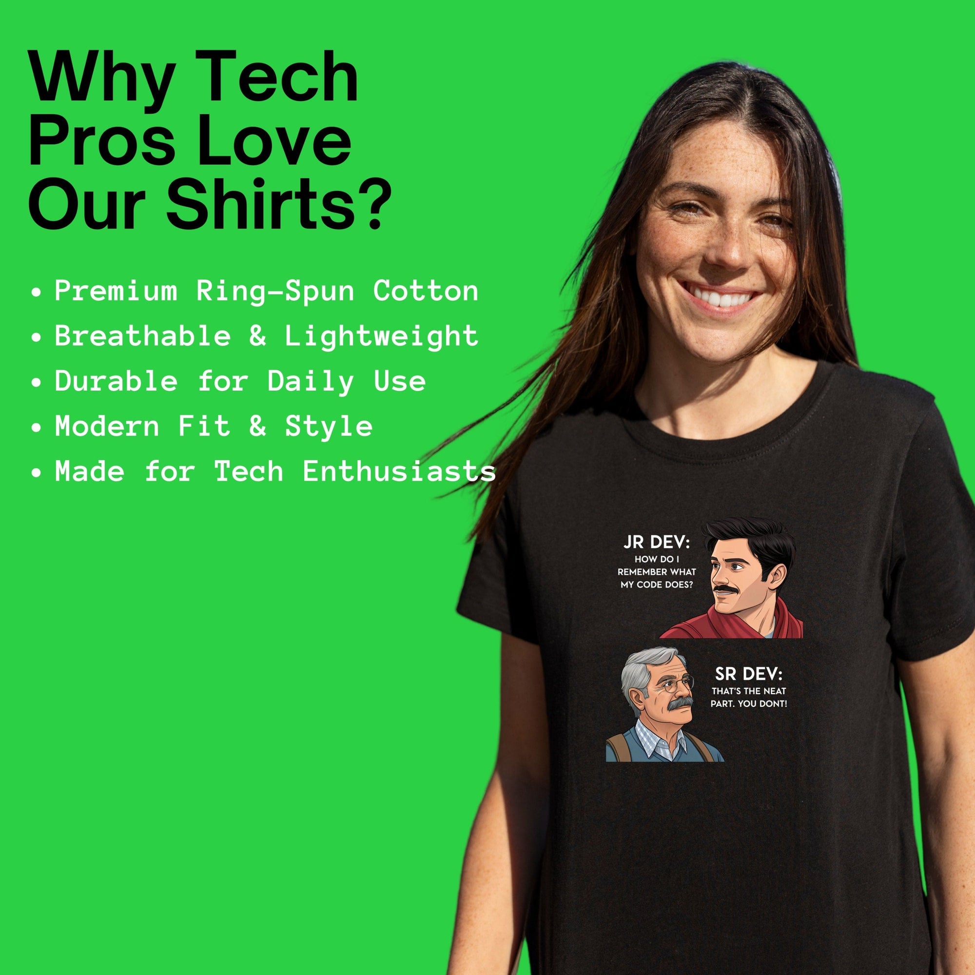 Junior Dev asked Senior Dev shirt