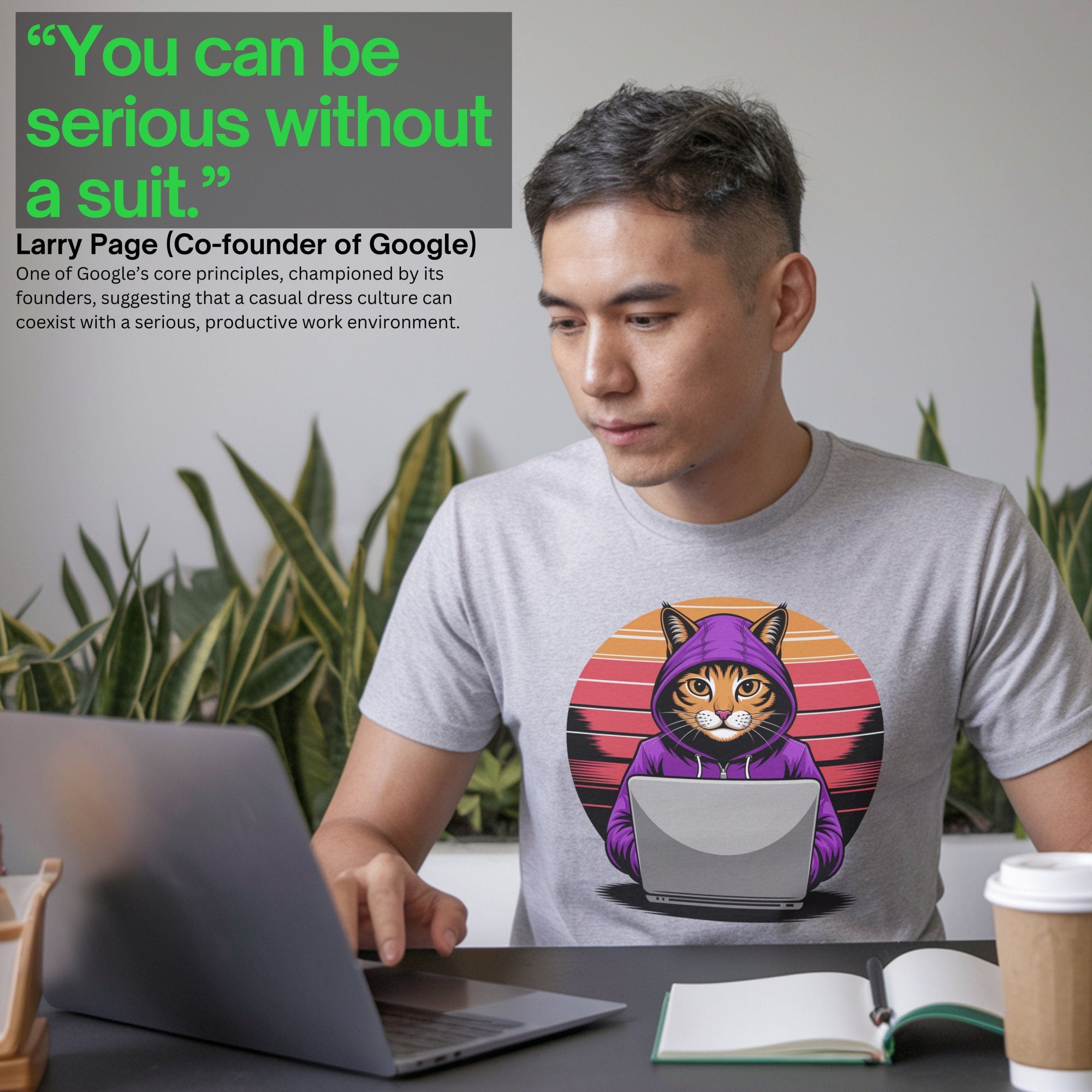 Hooded cat retro shirt