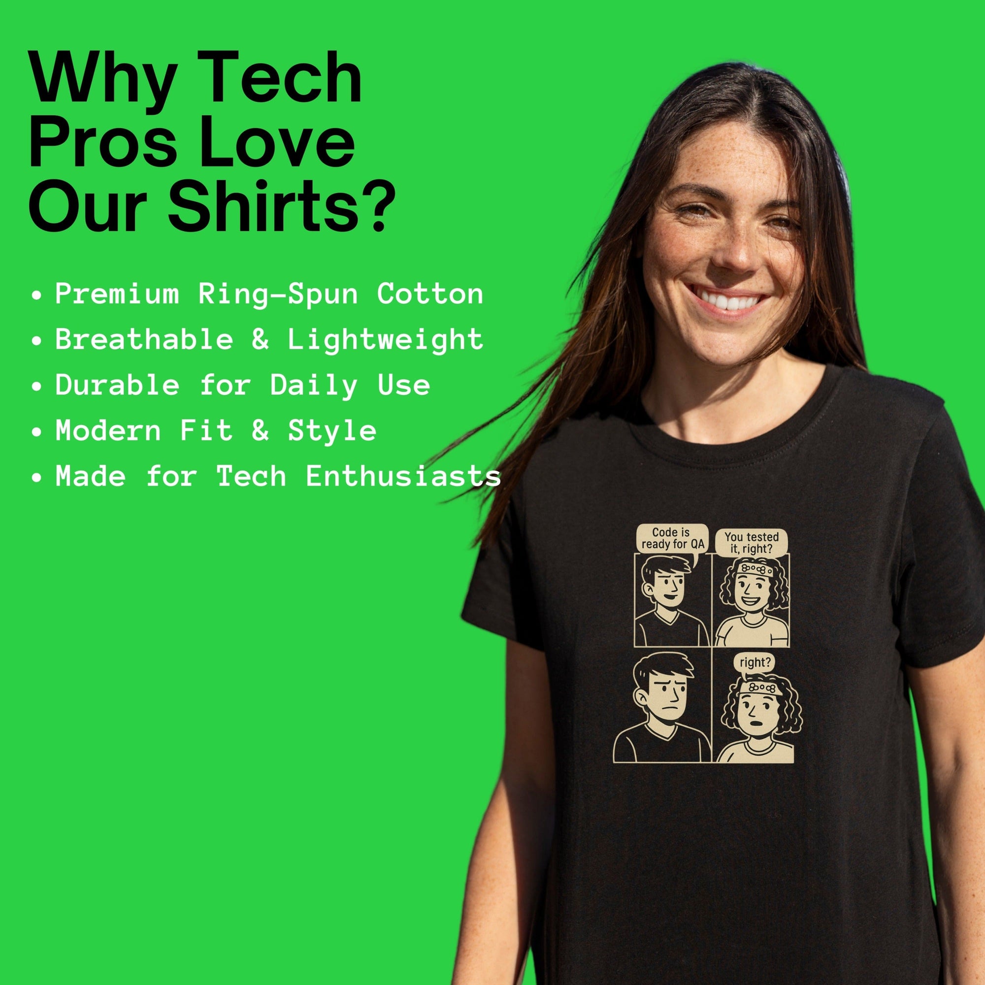 developer vs tester shirt