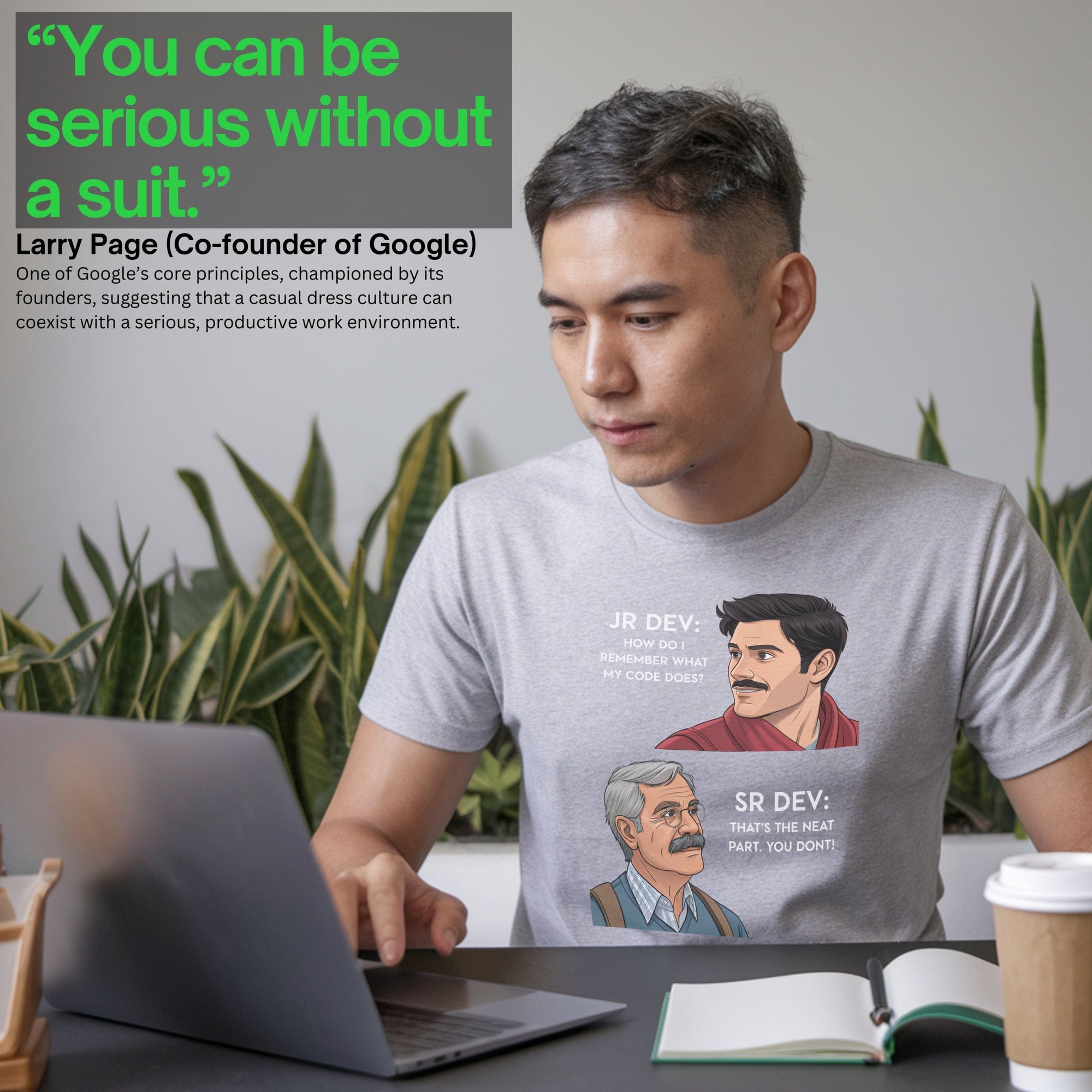 Junior Dev asked Senior Dev shirt