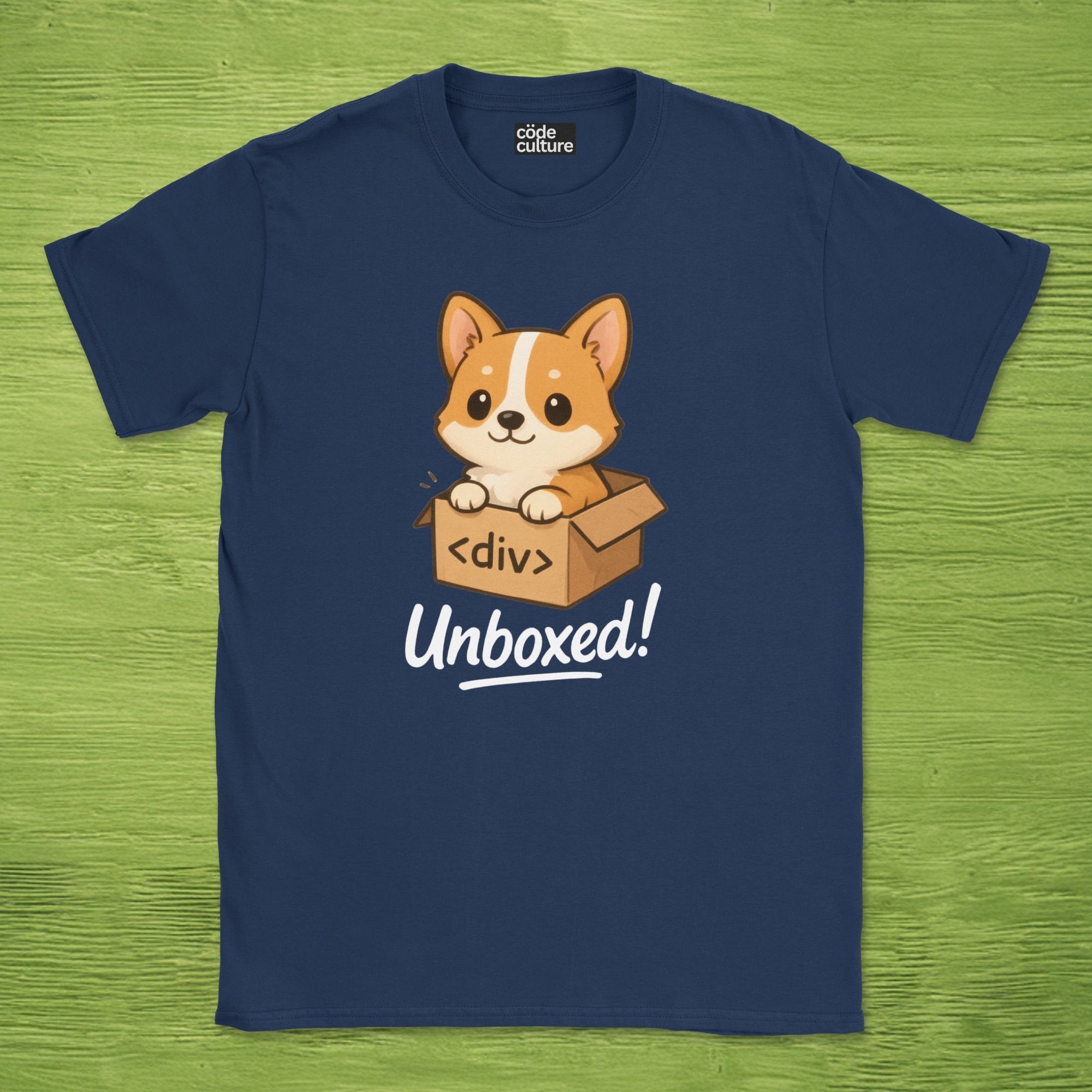 corgi unboxed shirt