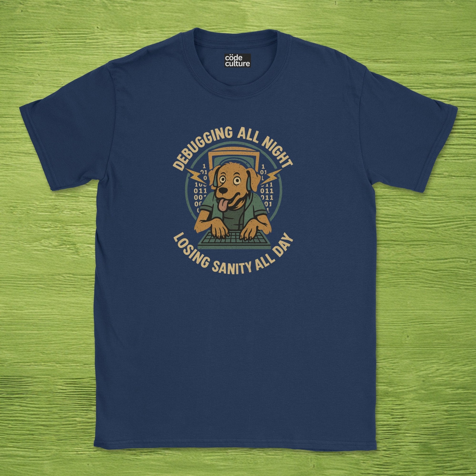 debugging all night losing sanity all day shirt