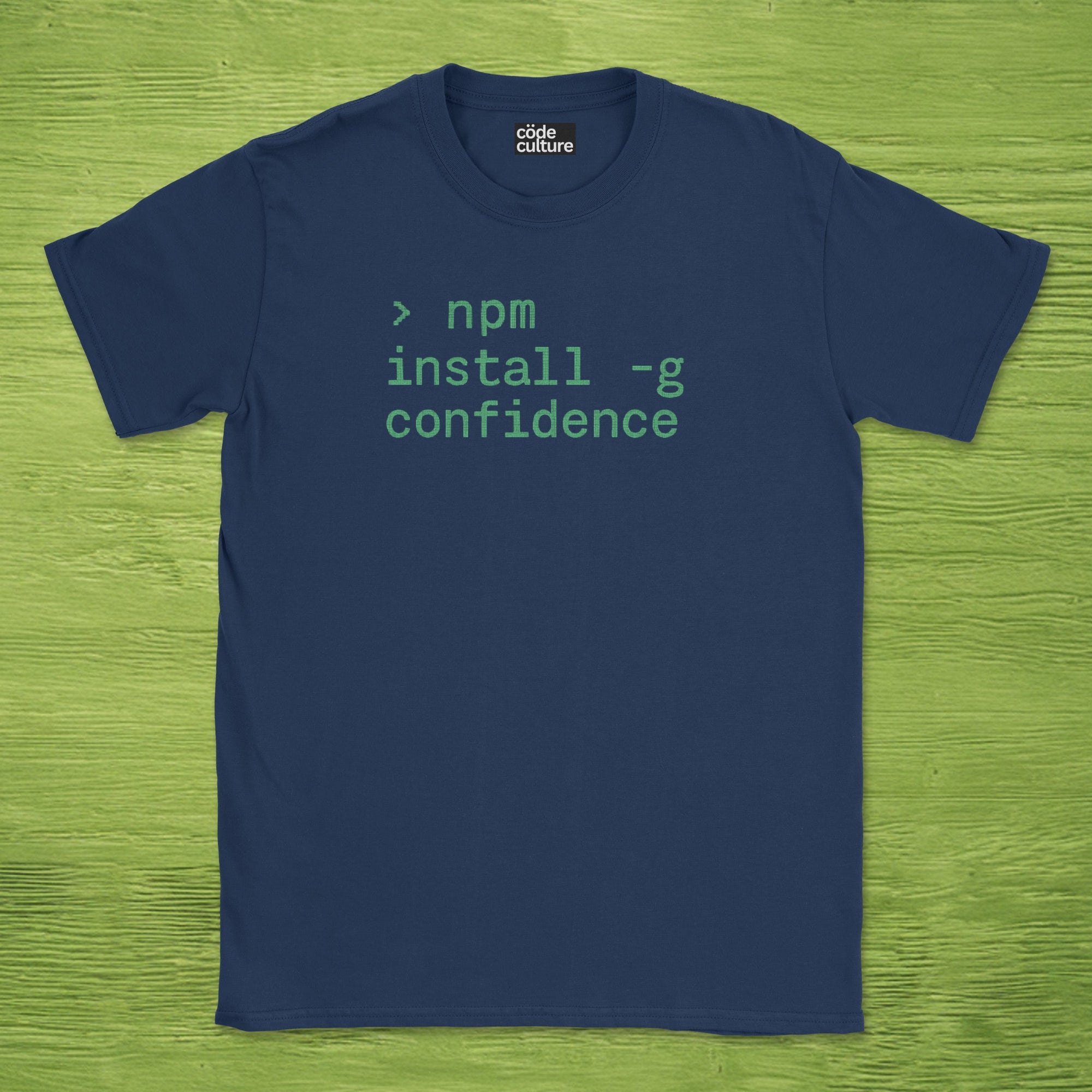 npm install confidence shirt