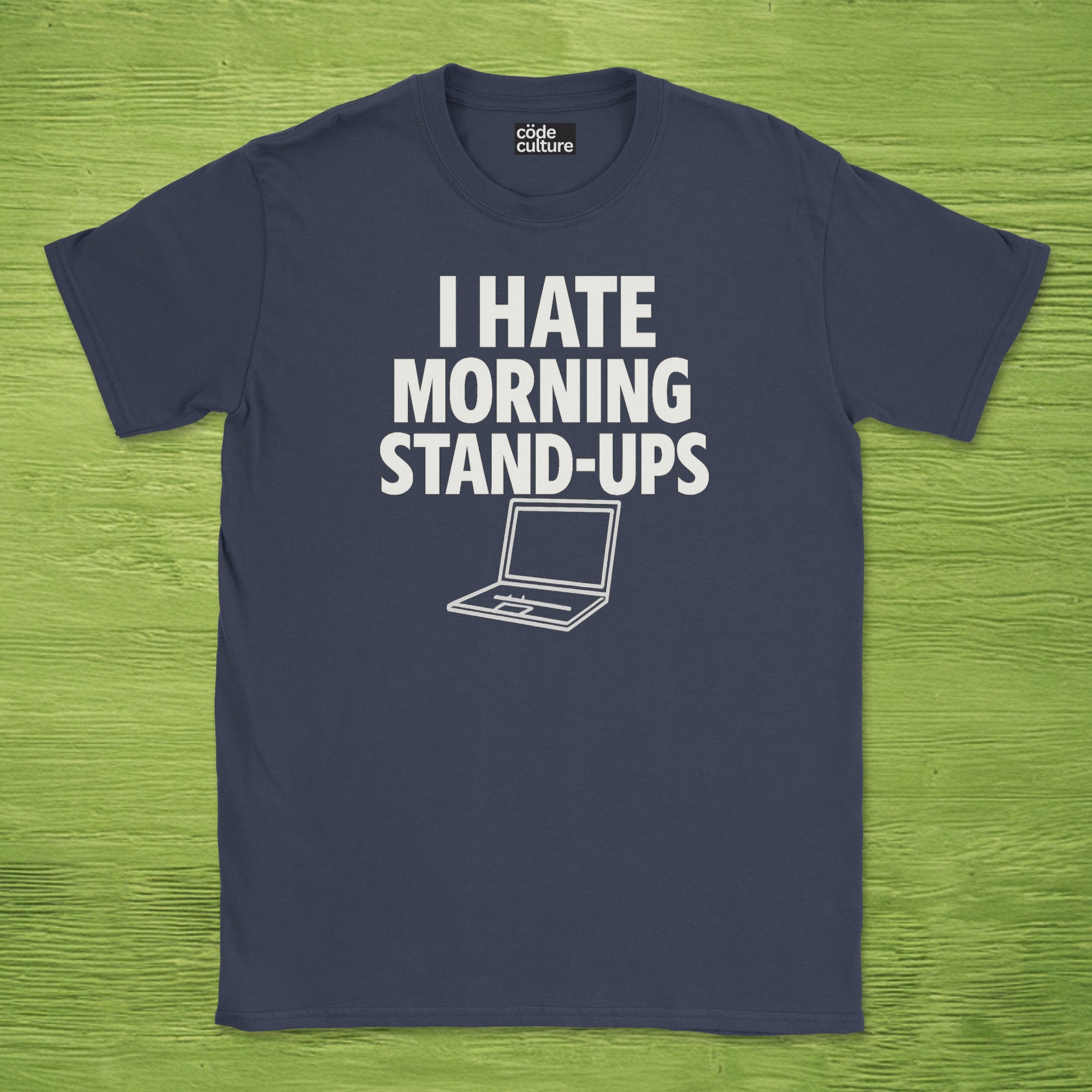 i hate morning stand-ups shirt