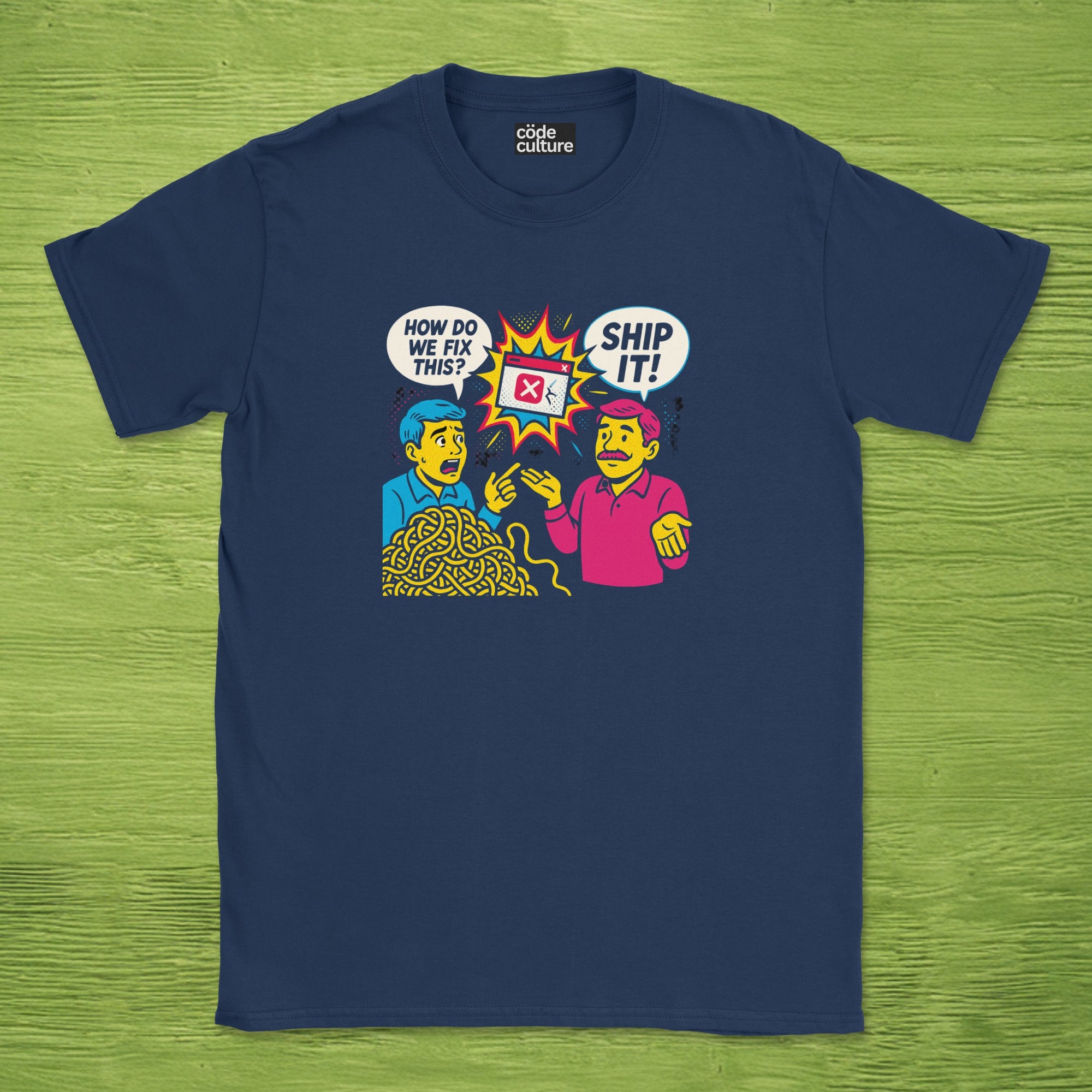 spaghetti code ship it shirt