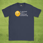 Code Culture importerror issue shirt funny programmer T-Shirt in Navy — Code Culture developer clothing