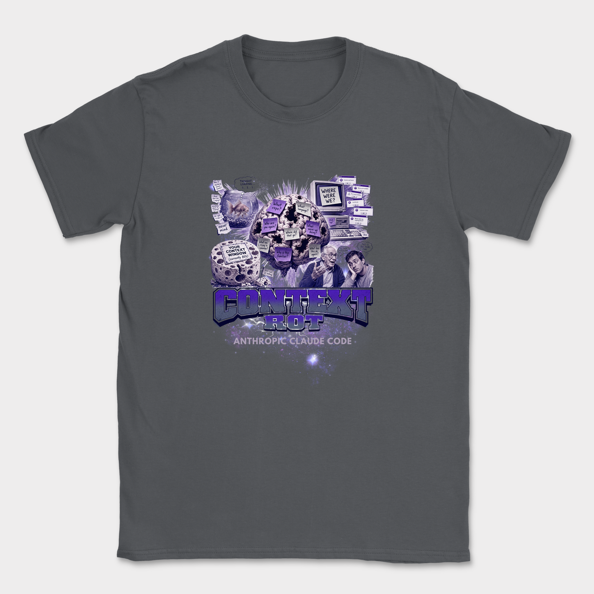 Context Rot Shirt — Dark Heather