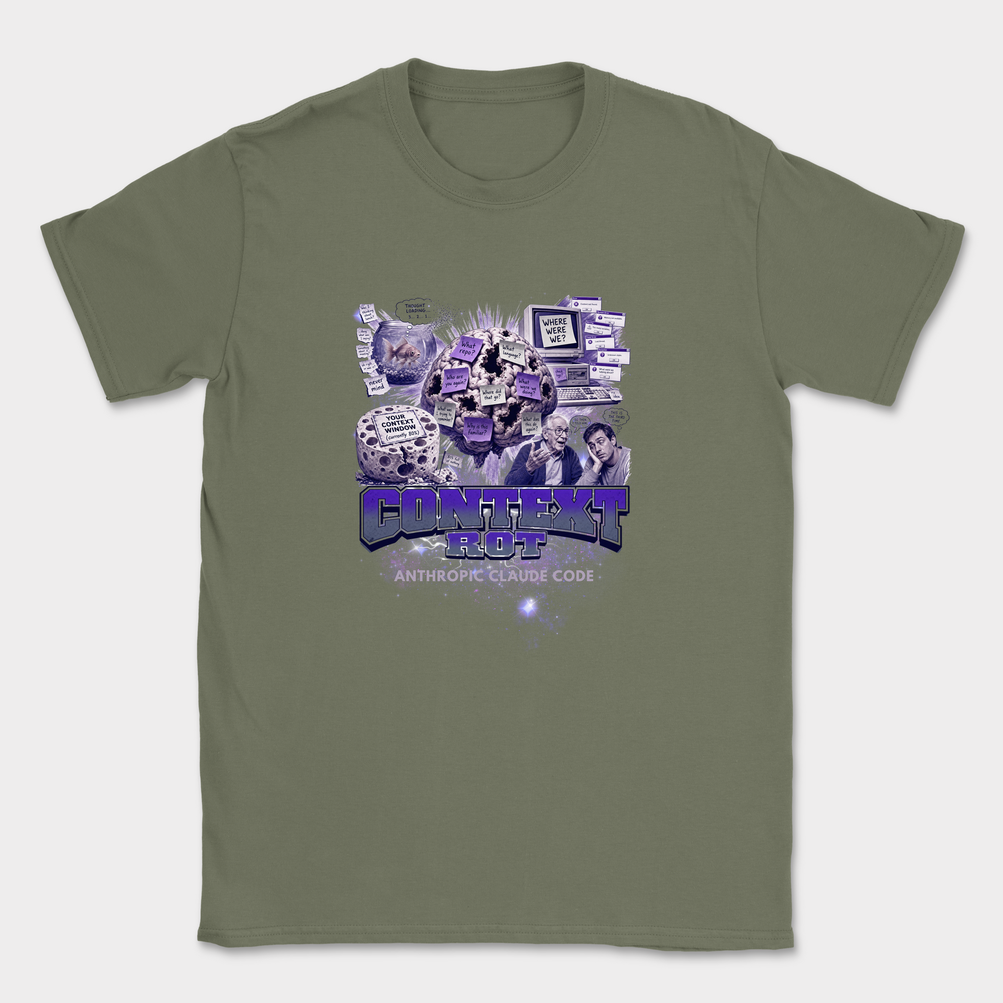 Context Rot Shirt — Military Green