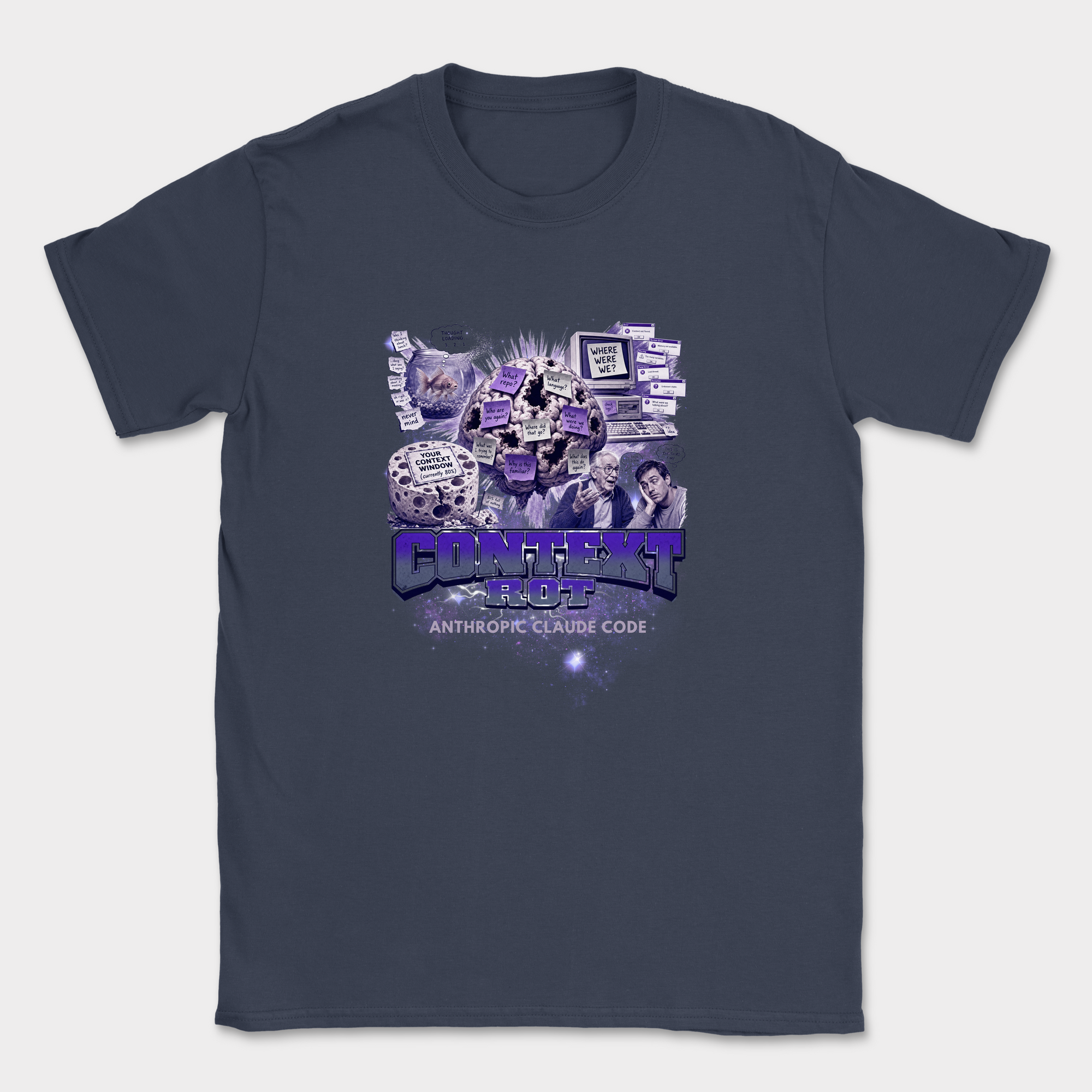 Context Rot Shirt — Navy