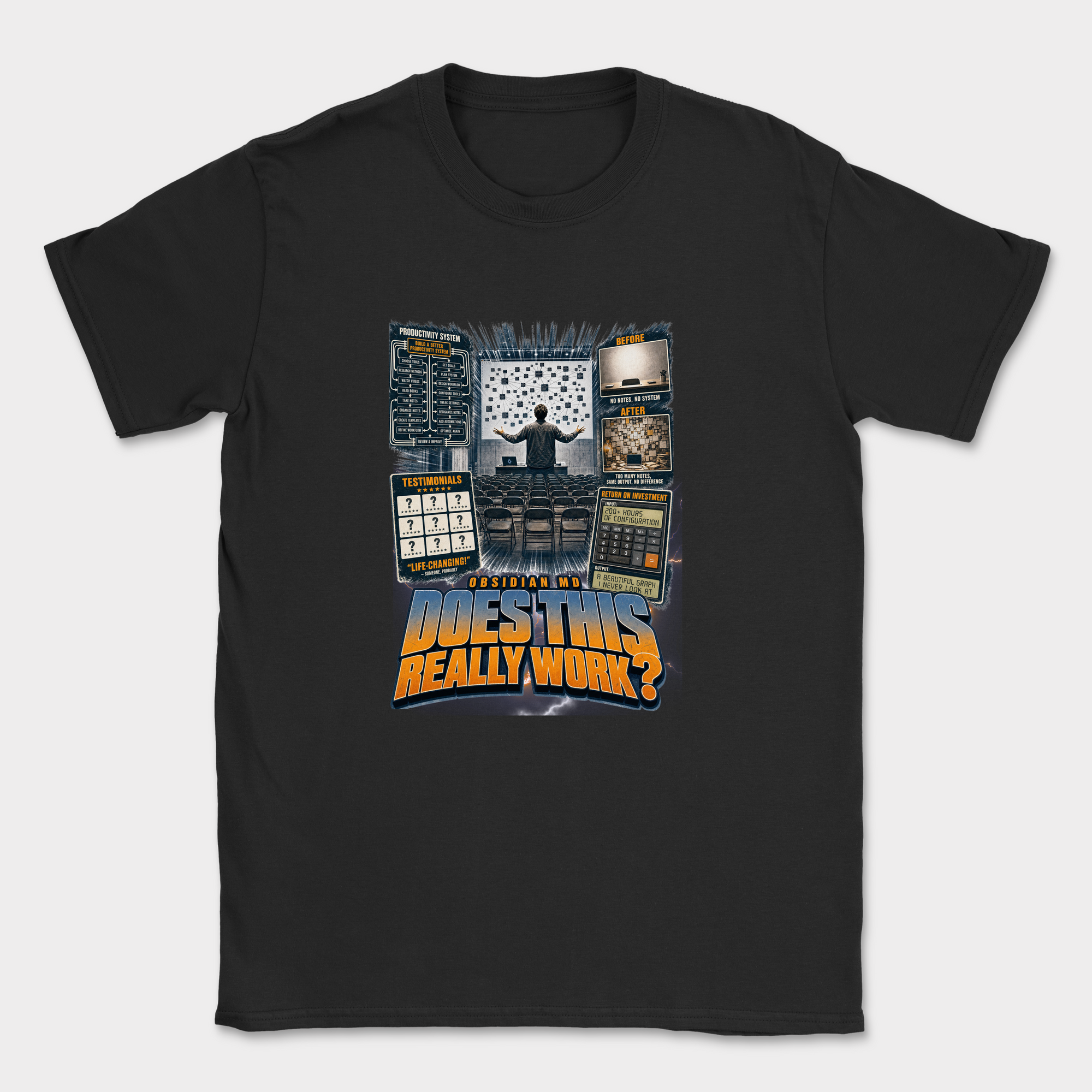 Does This Really Work Shirt — Black