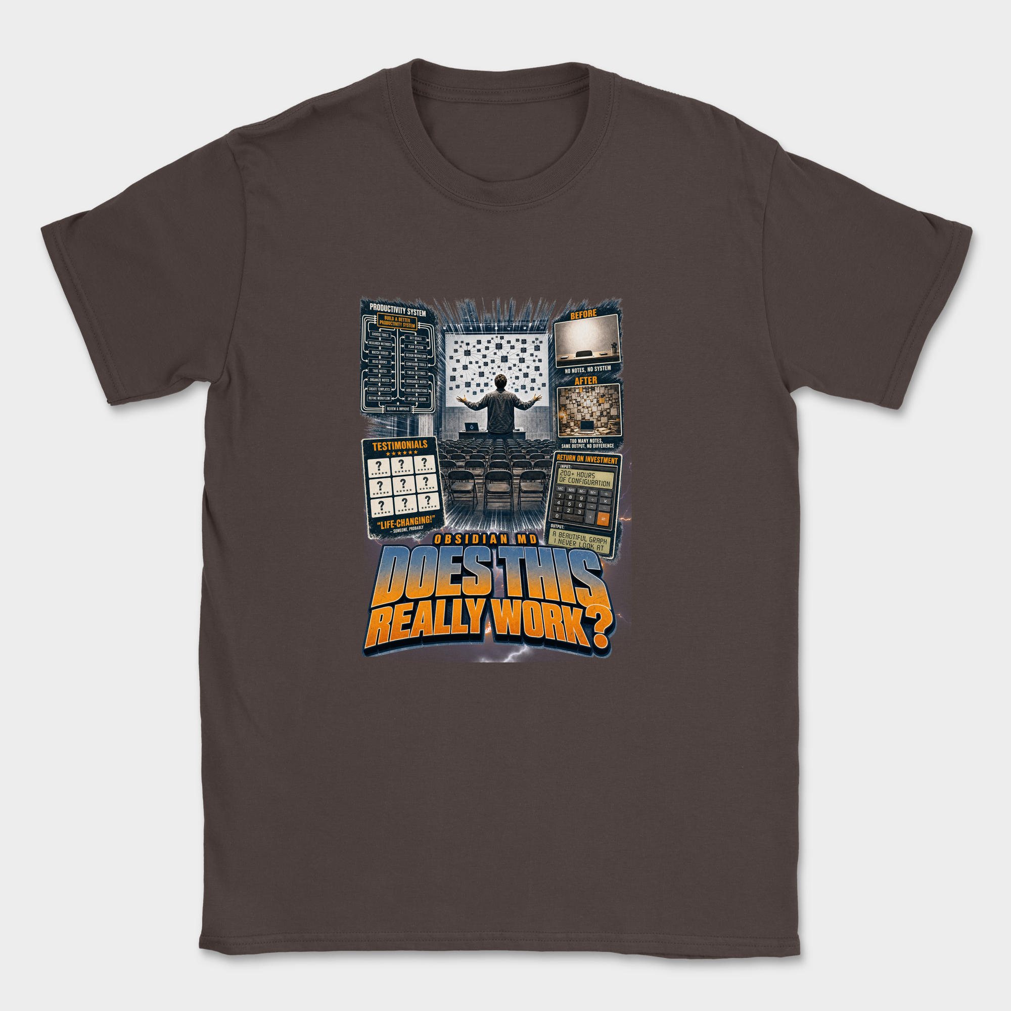 Does This Really Work Shirt — Dark Chocolate