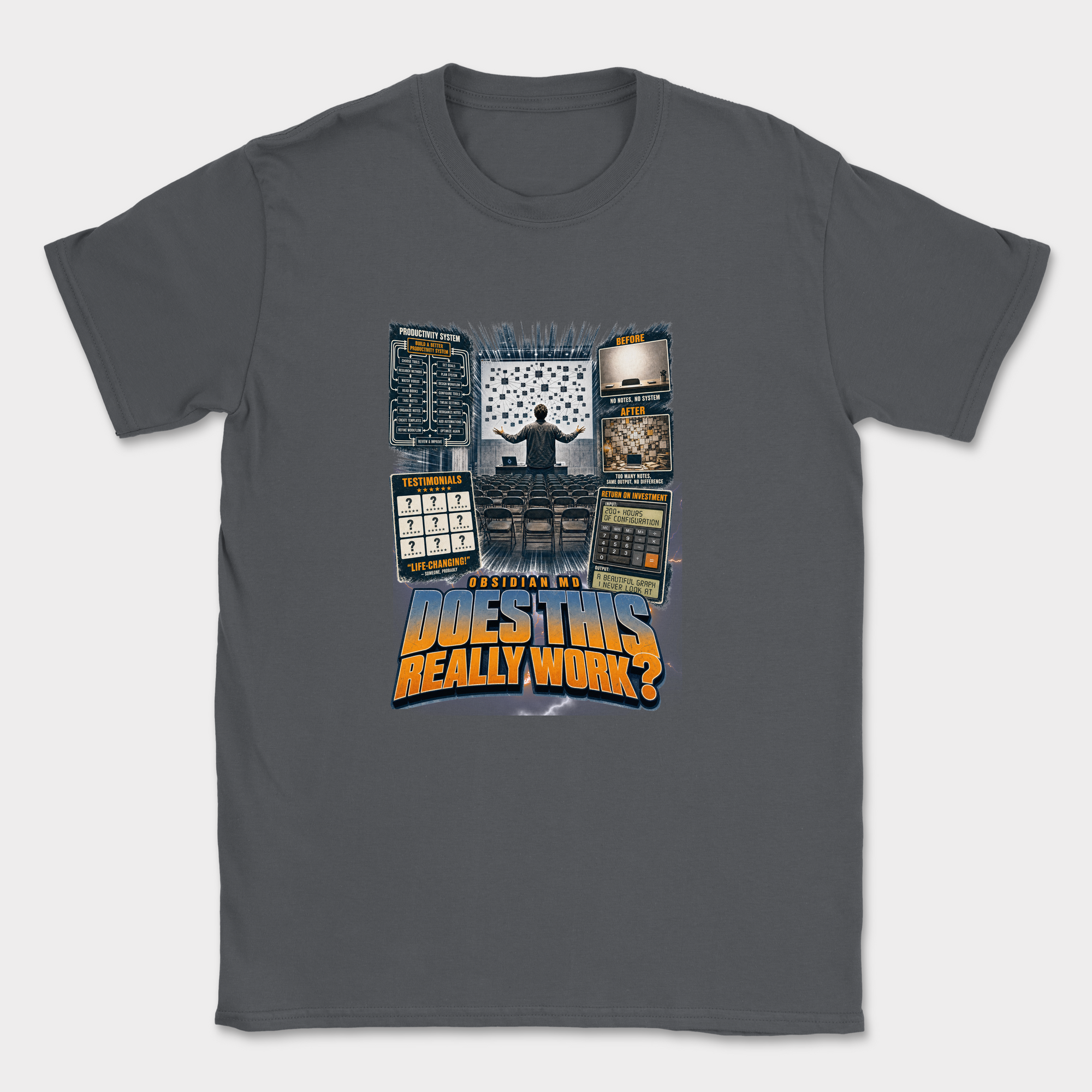 Does This Really Work Shirt — Dark Heather