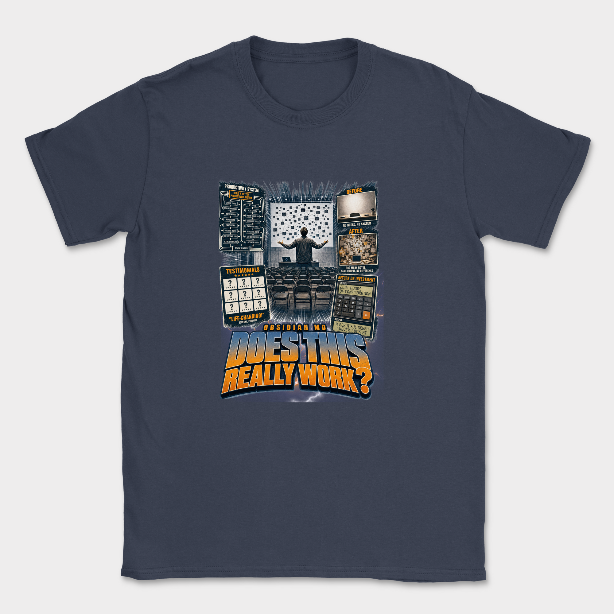 Does This Really Work Shirt — Navy