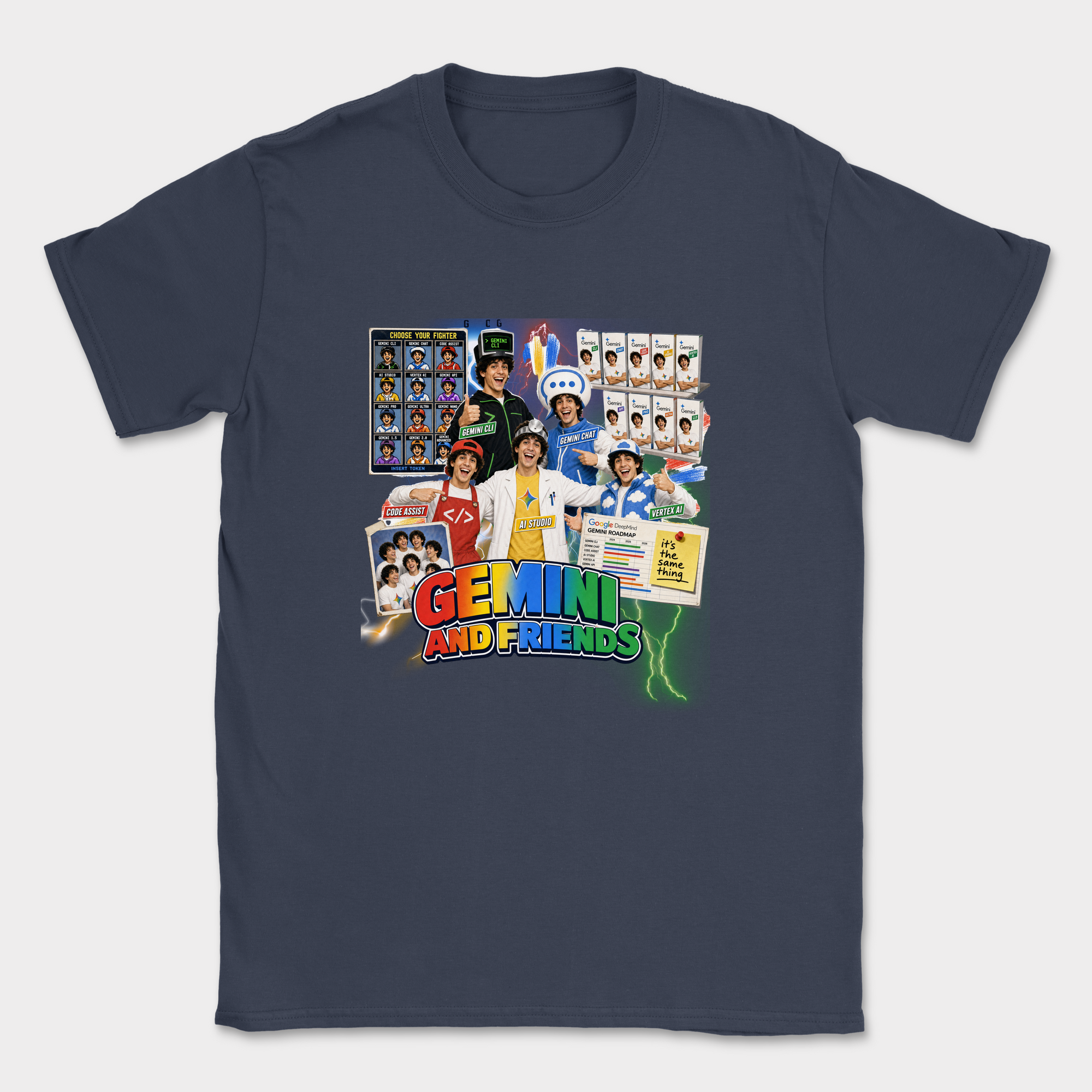 Gemini And Friends Shirt — Navy