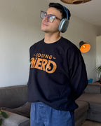 Code Culture coding nerd sweatshirt funny programmer Sweatshirt in S — Code Culture developer clothing