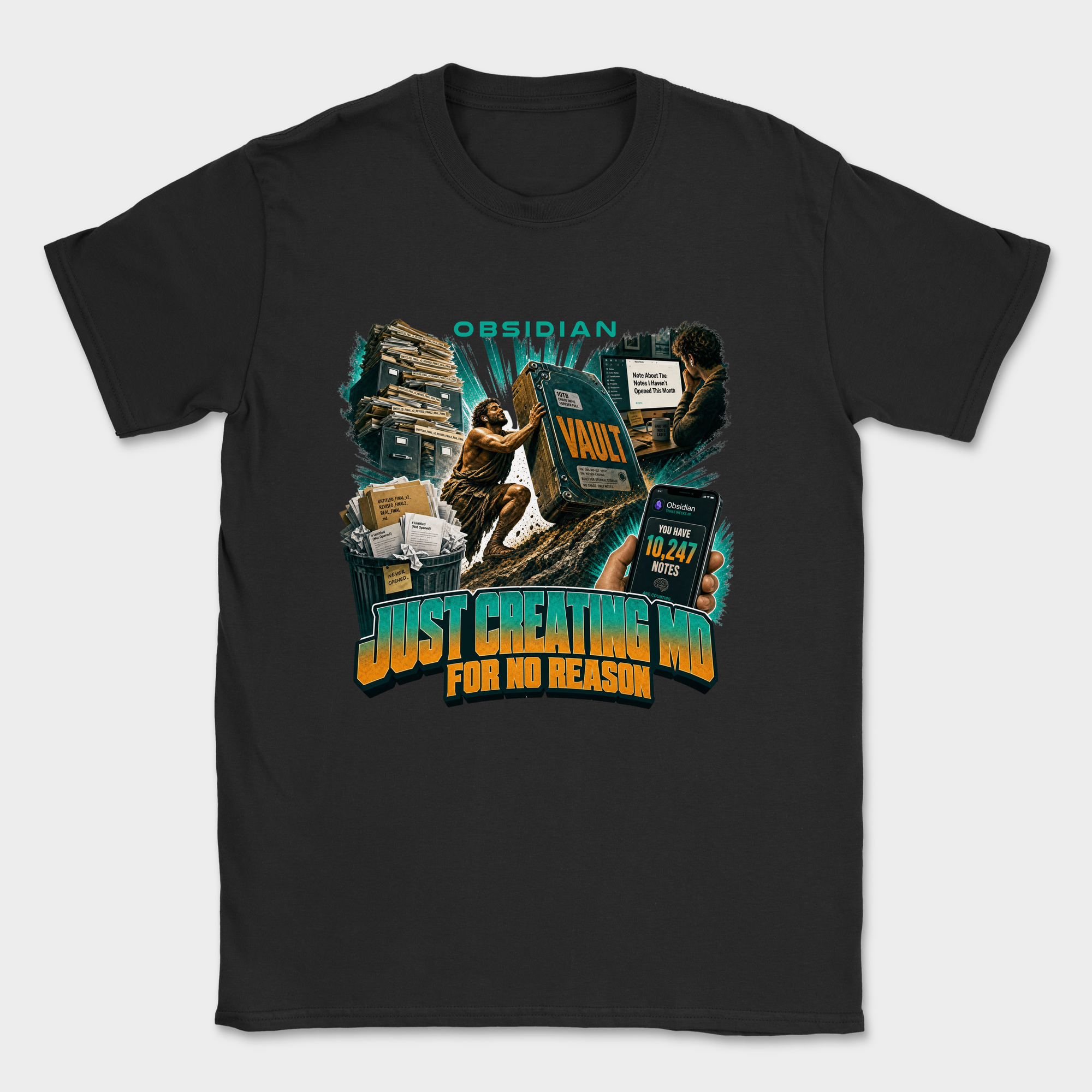 Just Creating MD for No Reason Shirt — Black