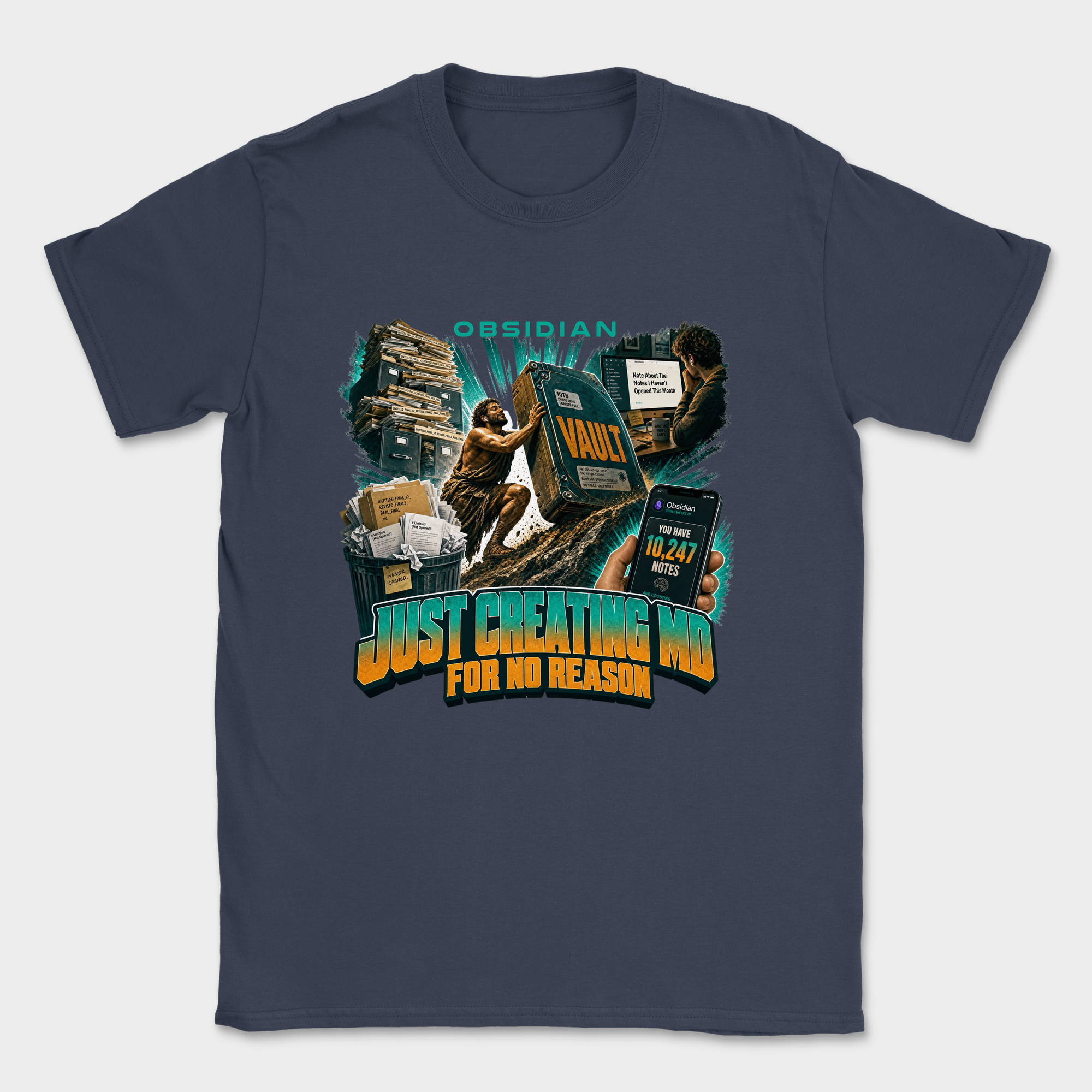 Just Creating MD for No Reason Shirt — Navy