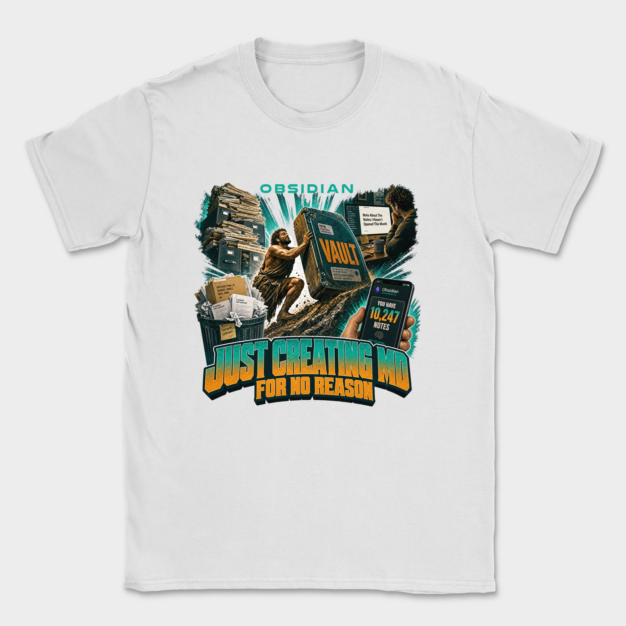 Just Creating MD for No Reason Shirt — White