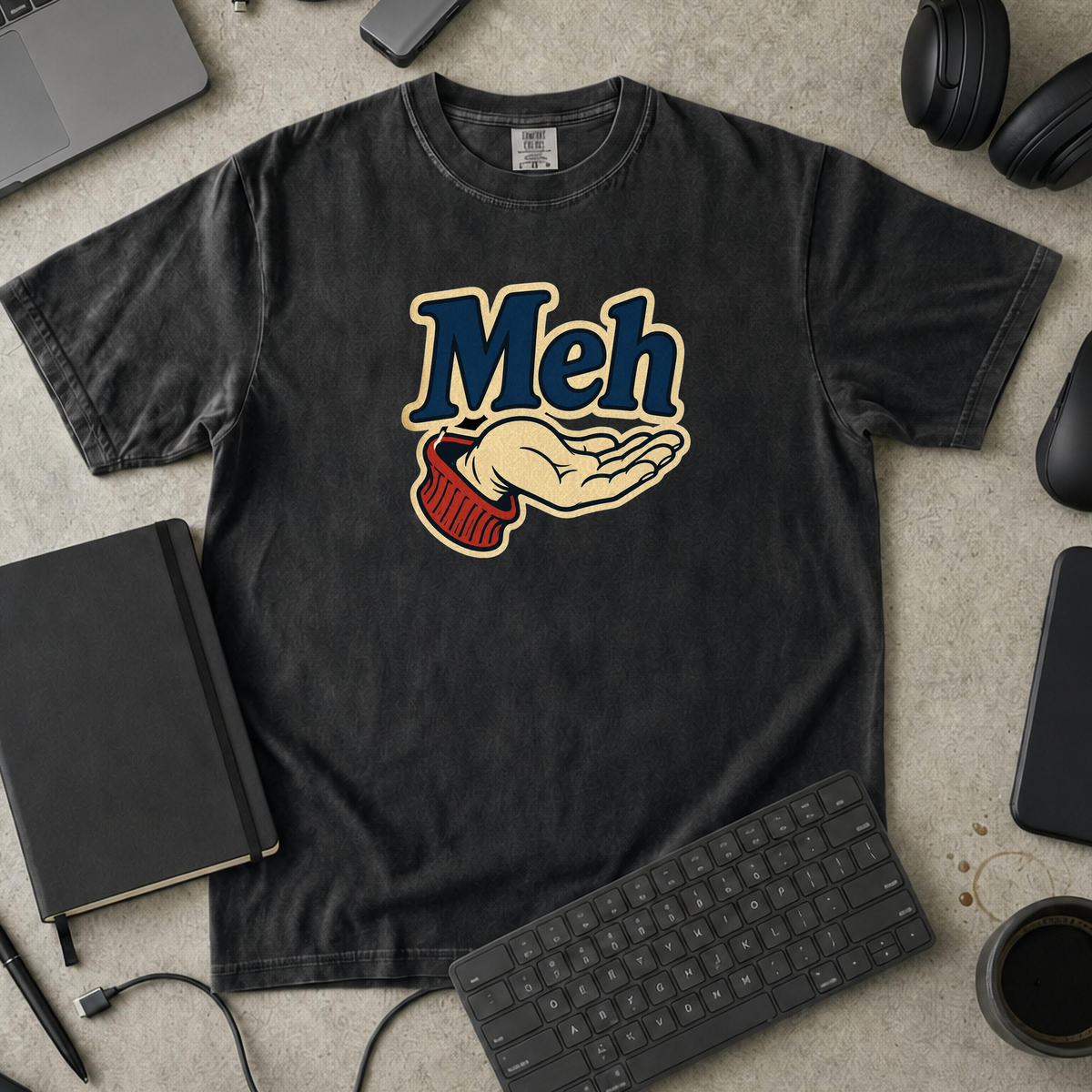 Nerd Collection Artwork T100 Premium Shirt - Black mockup