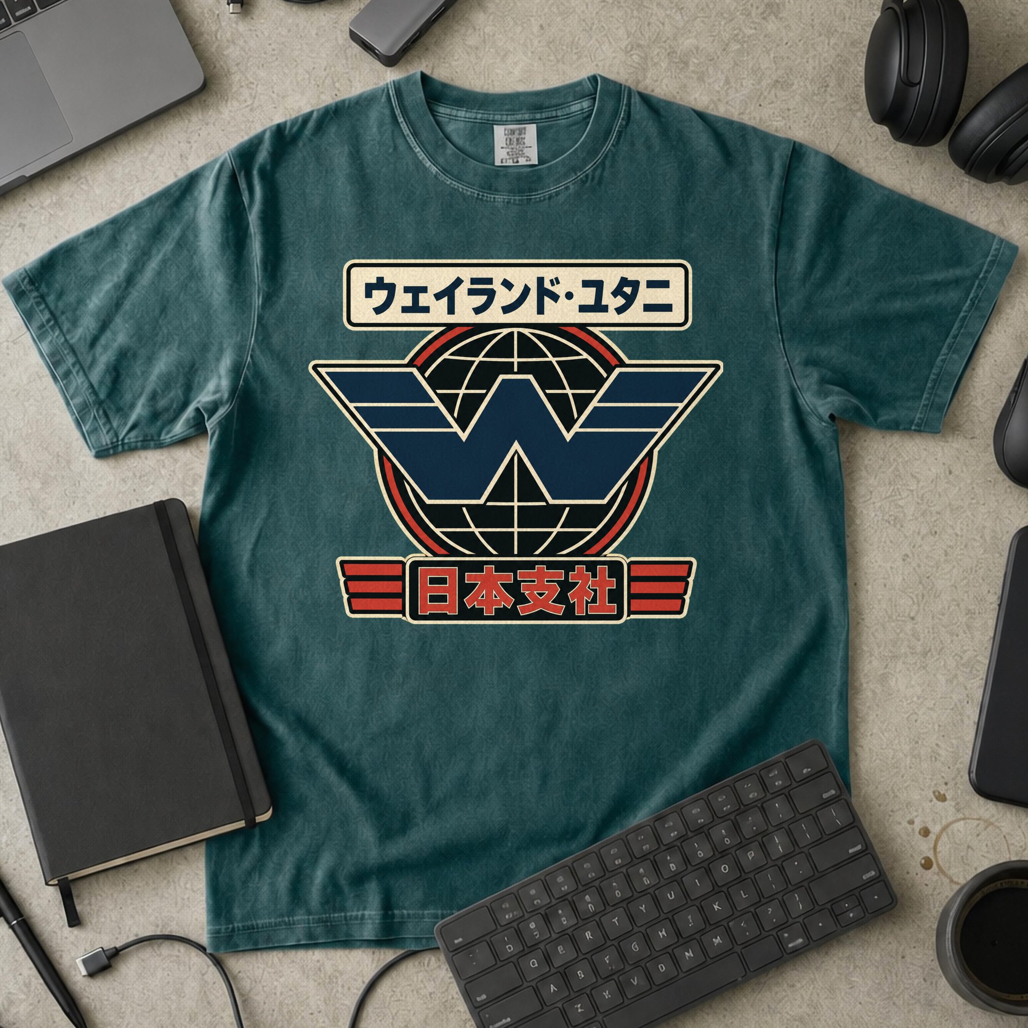 Nerd Collection Artwork T101 Premium Shirt - Blue Spruce mockup