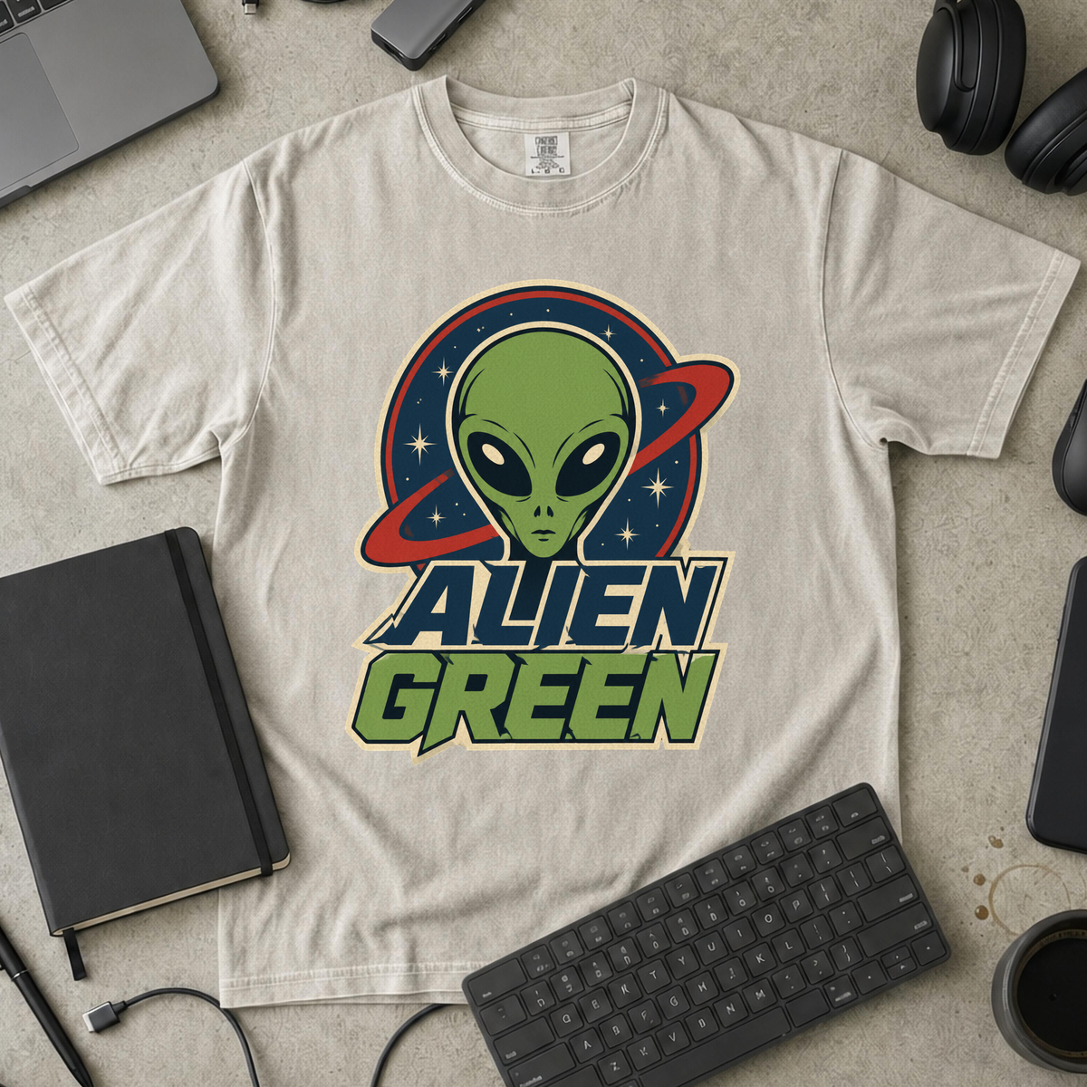 Nerd Collection Artwork T102 Premium Shirt - Ivory mockup
